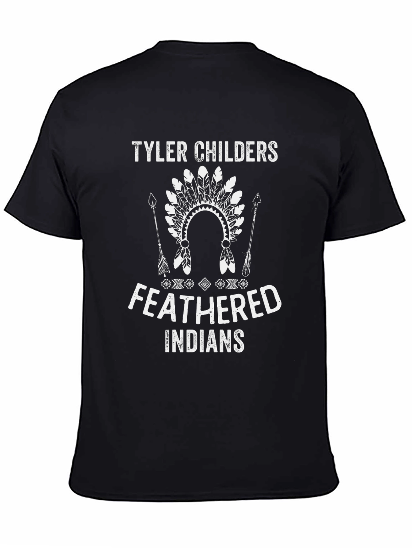 Tyler Childers Feathered Indians Black T-Shirt