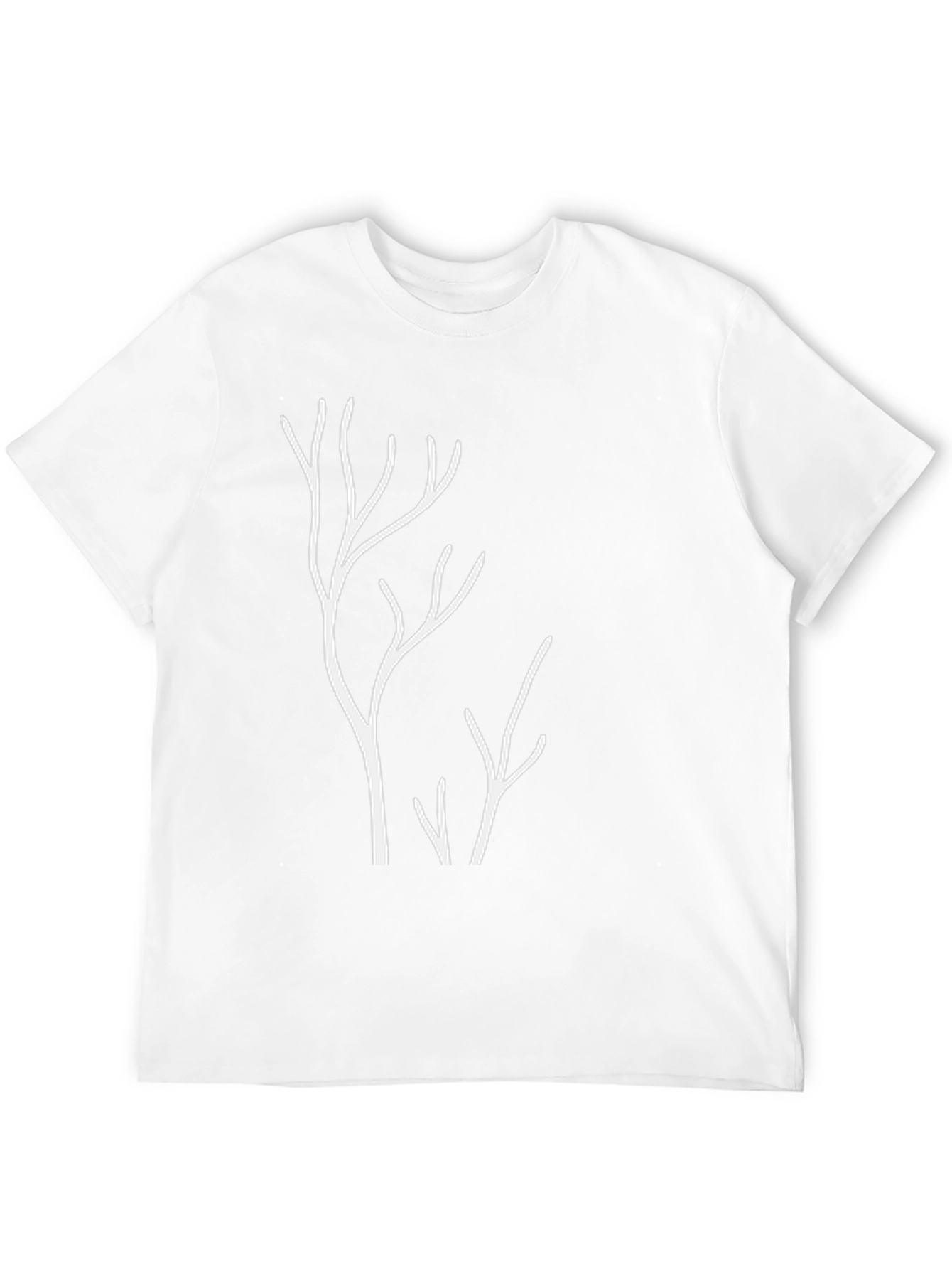 Abstract Tree Branch Graphic Tee - Black