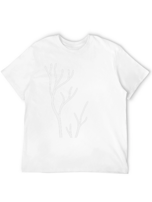 Abstract Tree Branch Graphic Tee - Black