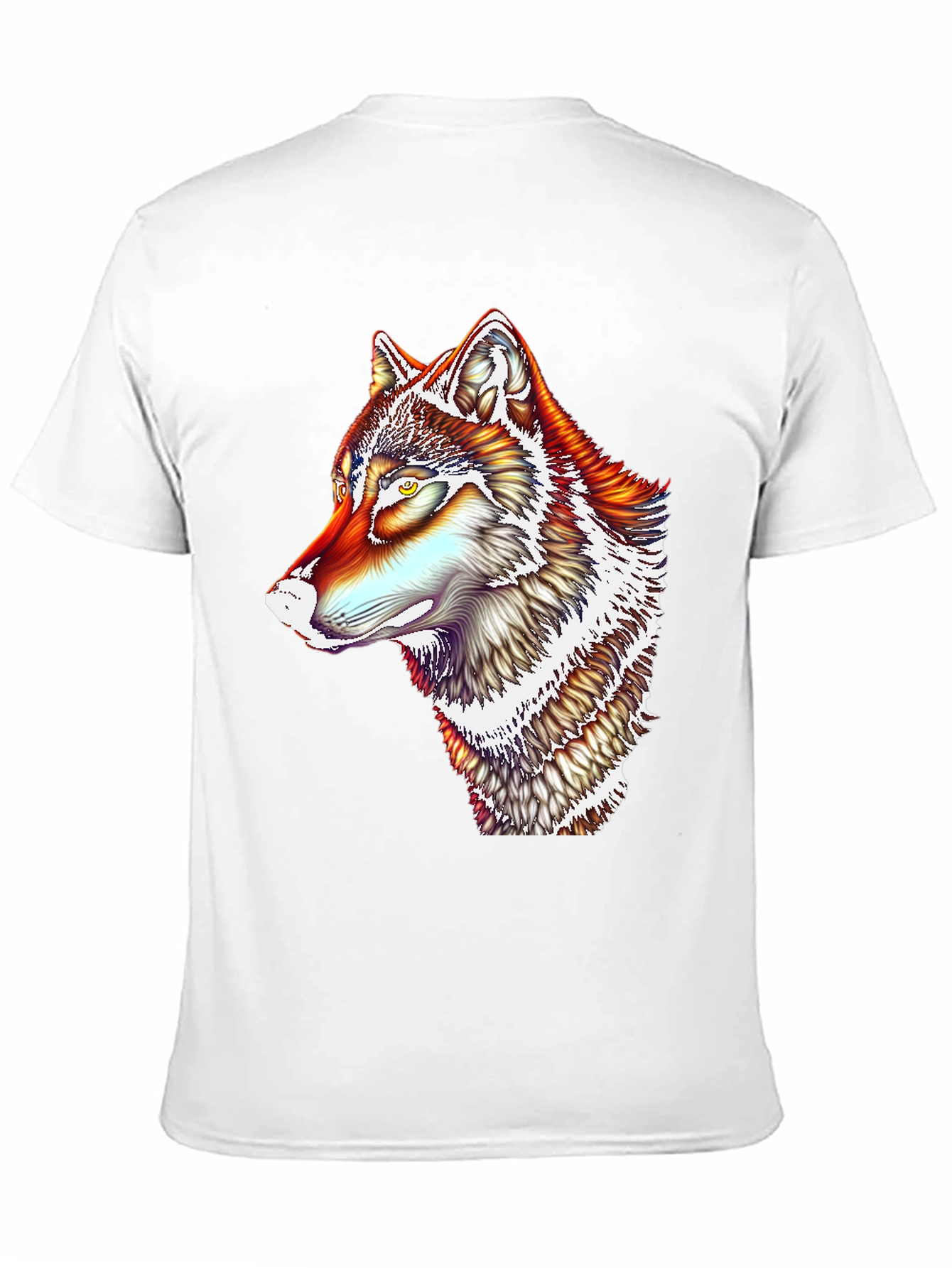 Vivid Wolf Graphic T-Shirt - Mens Black Tee