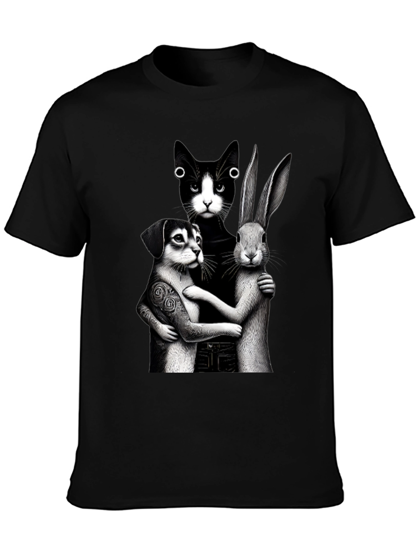 Whimsical Animal Trio Graphic Tee