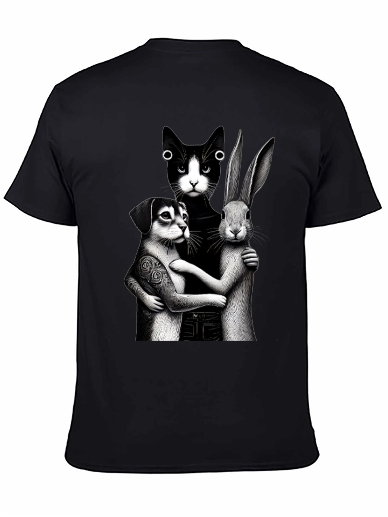 Whimsical Animal Trio Graphic Tee