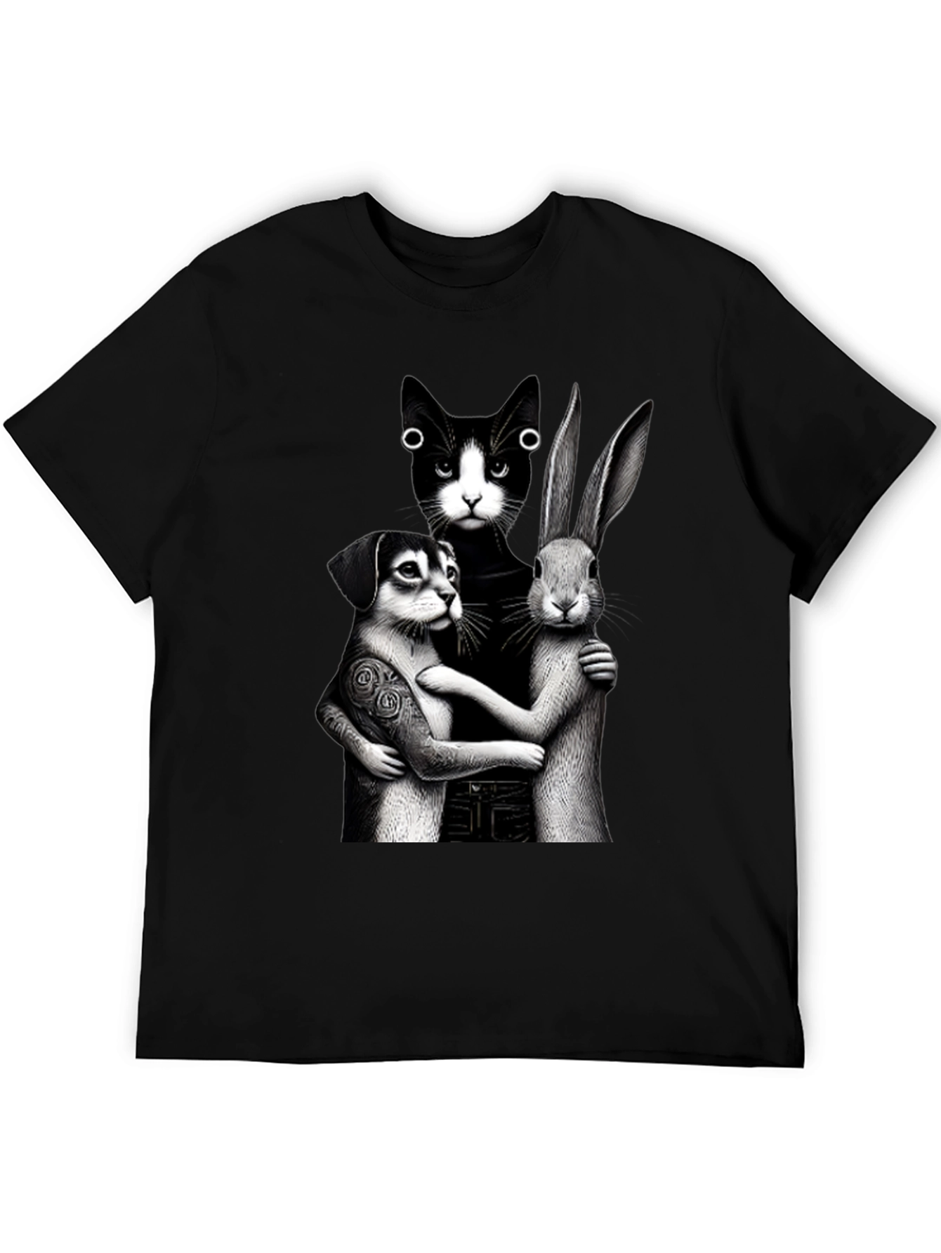 Whimsical Animal Trio Graphic Tee