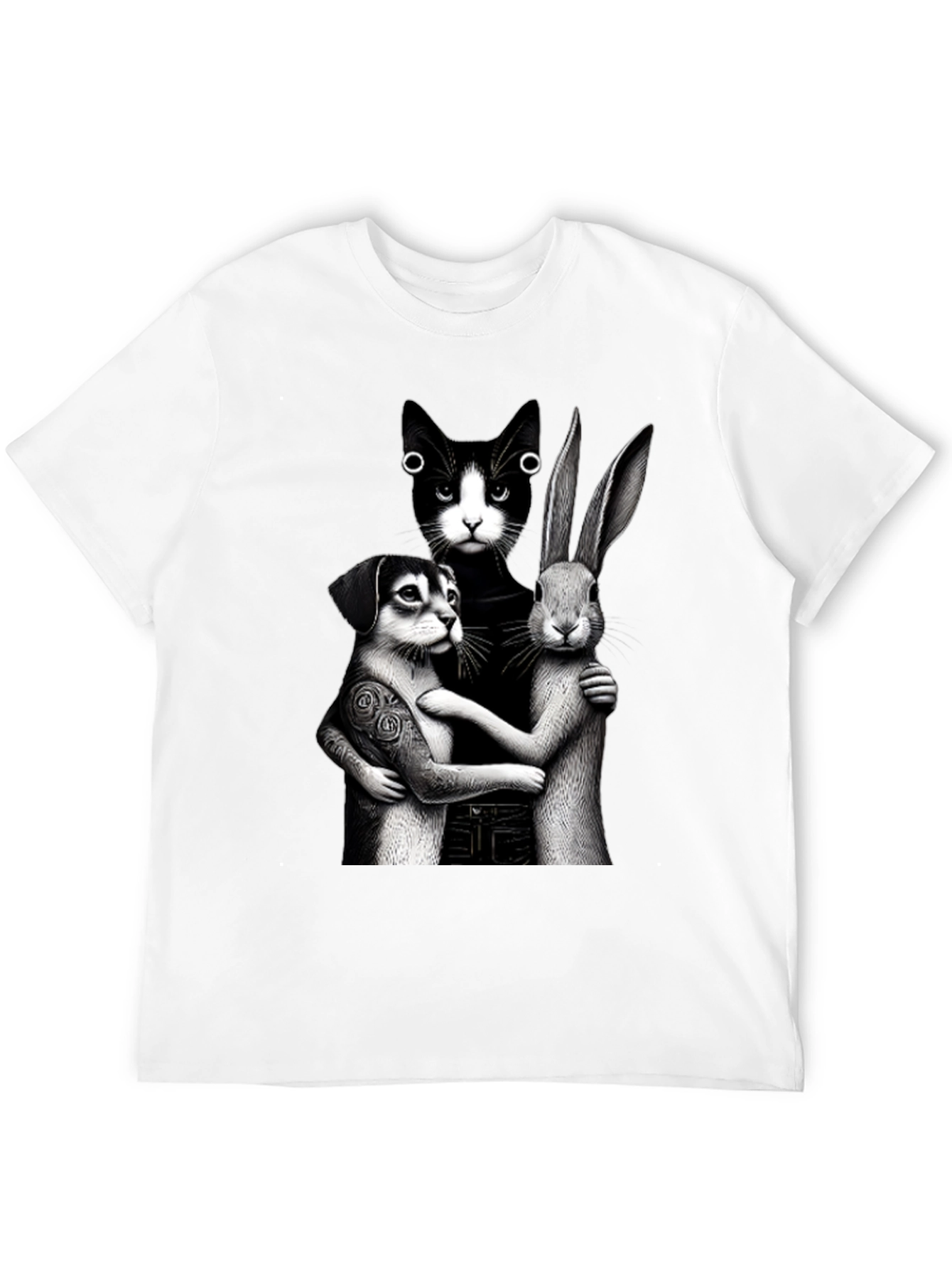 Whimsical Animal Trio Graphic Tee