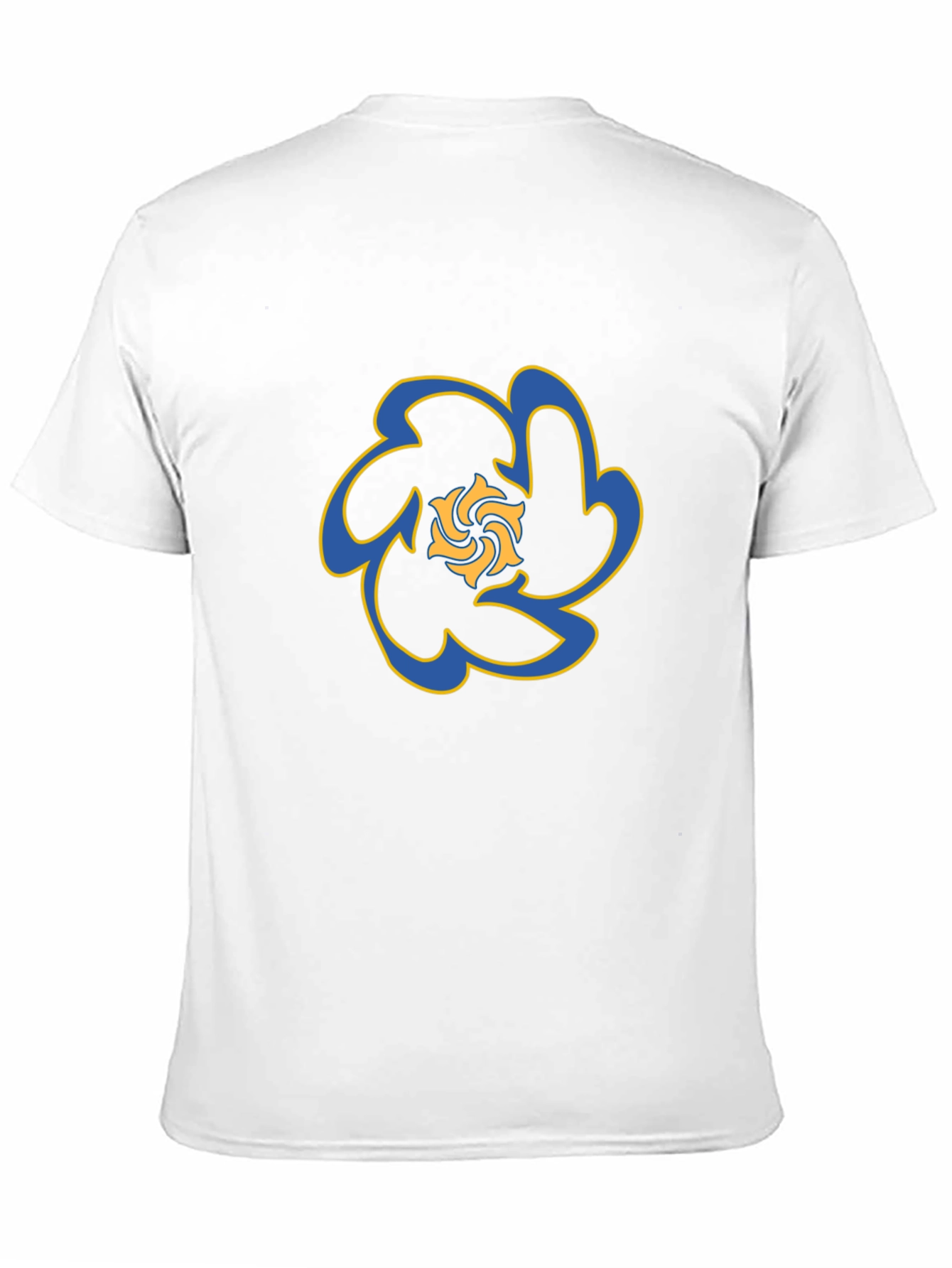 Abstract Floral T-Shirt - Black