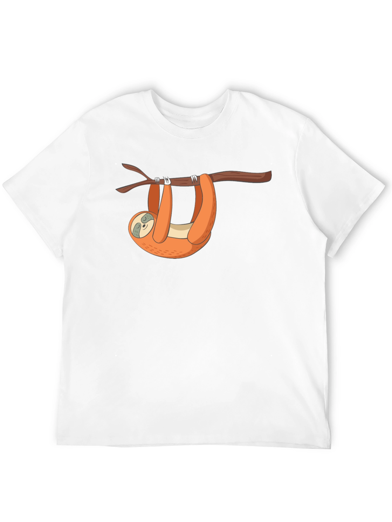 Sloth on Branch Graphic Tee - Black