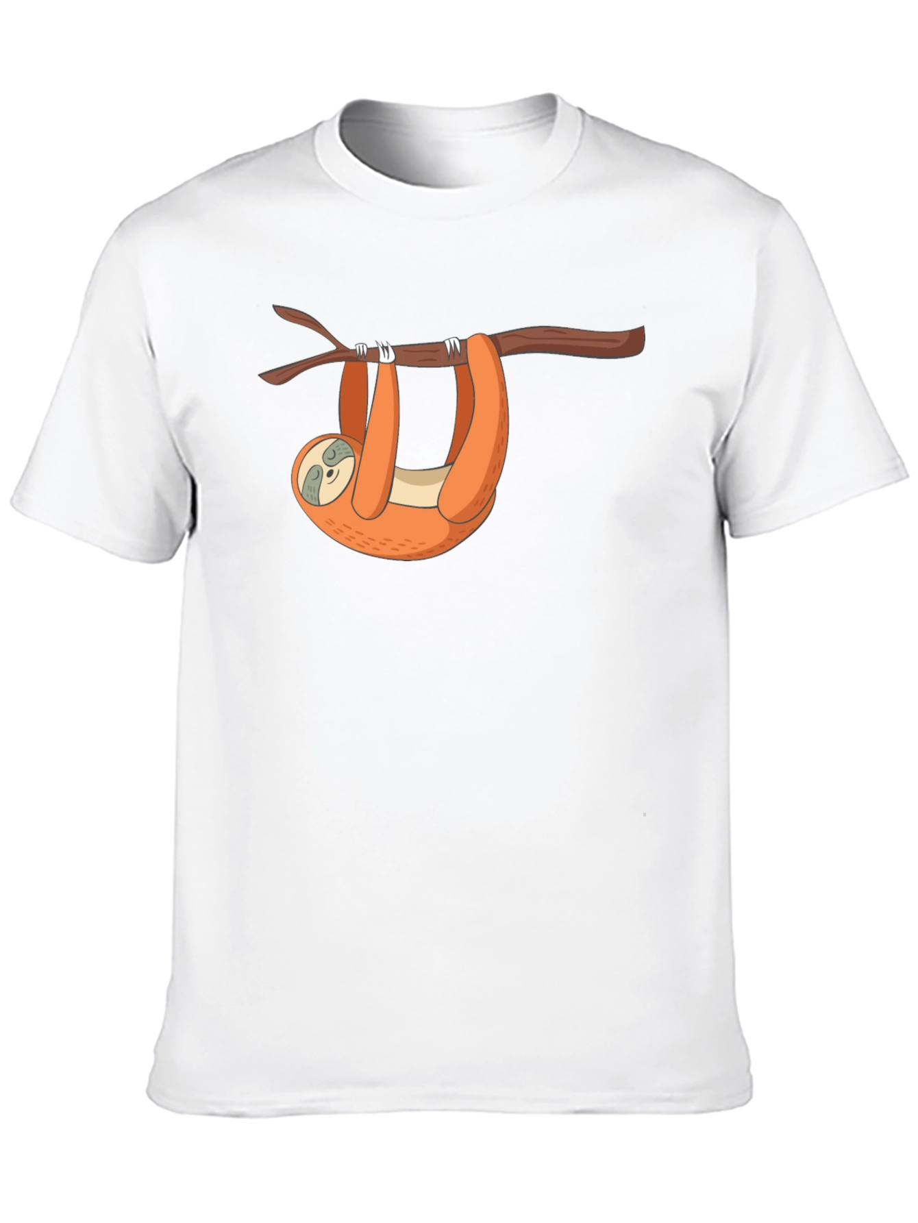Sloth on Branch Graphic Tee - Black