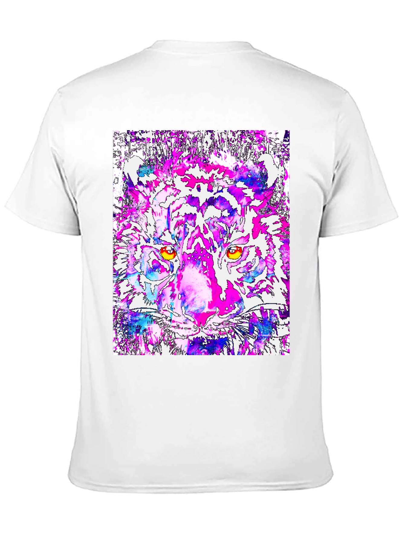 Abstract Tiger Graphic Tee - Bold Artistic Design