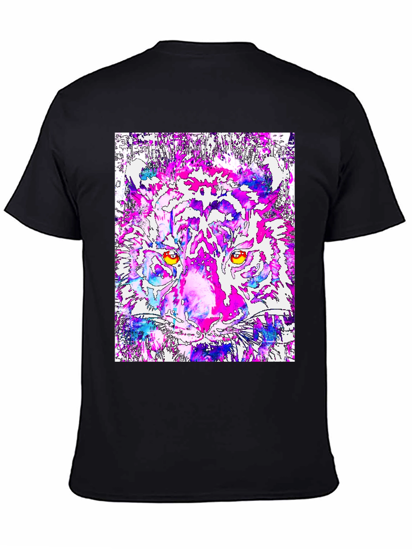 Abstract Tiger Graphic Tee - Bold Artistic Design