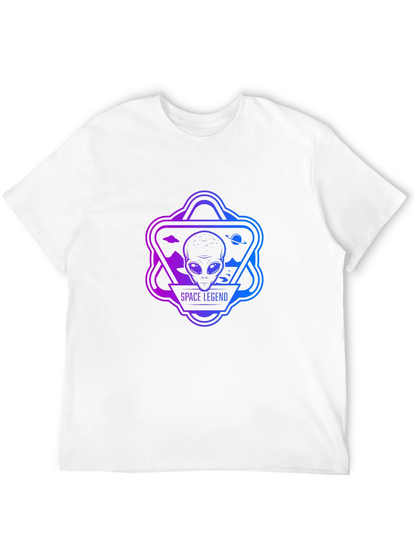 Space Legend Alien Graphic Black T-Shirt