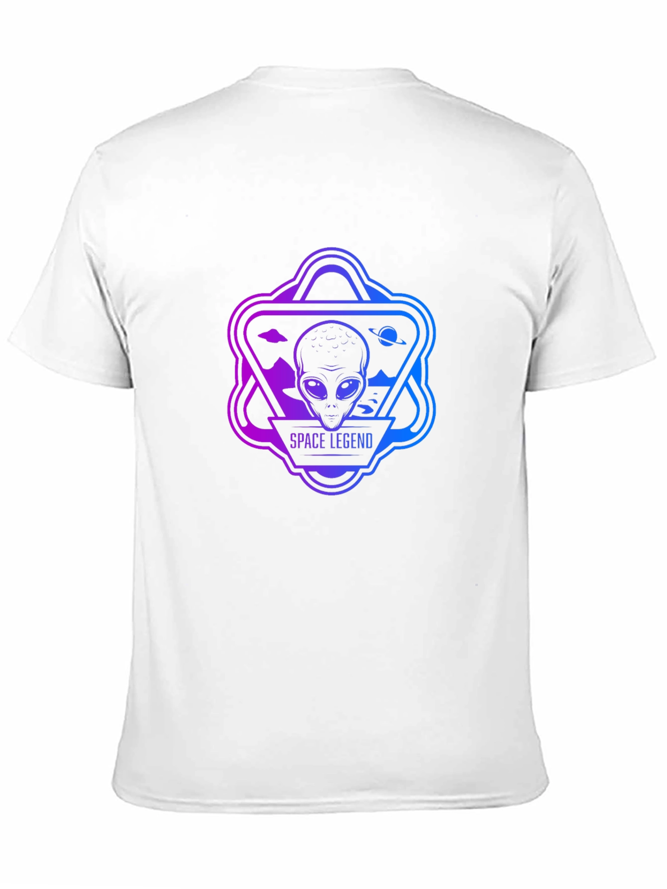 Space Legend Alien Graphic Black T-Shirt