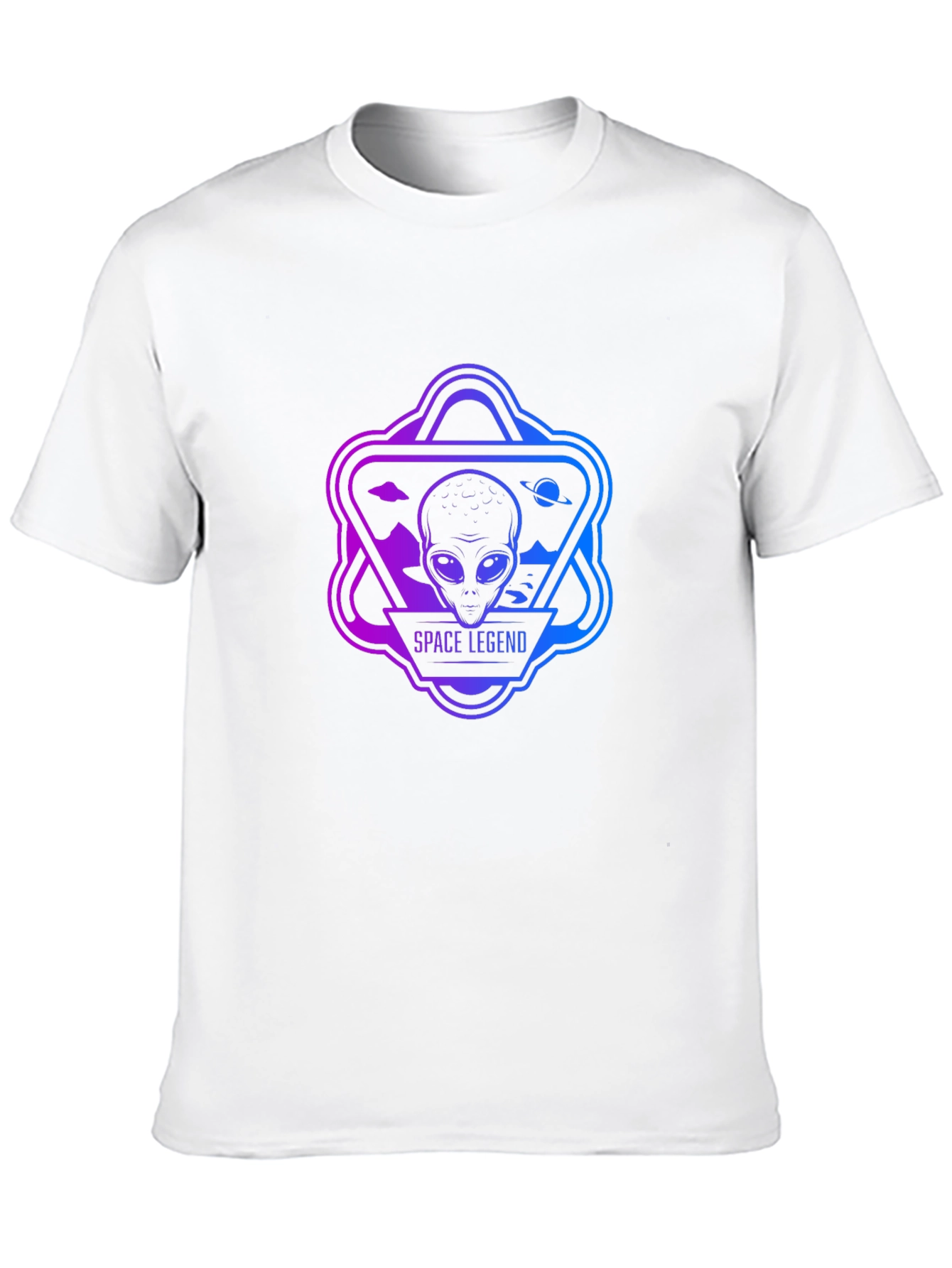 Space Legend Alien Graphic Black T-Shirt