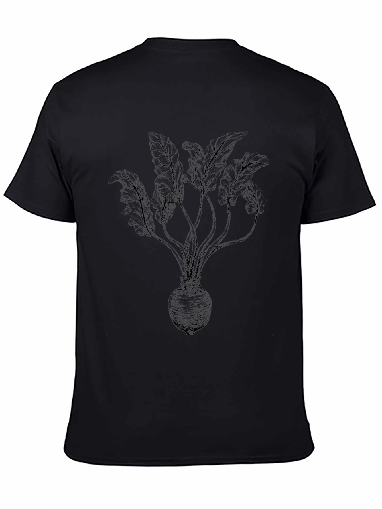 Beet Plant Graphic Tee - Unisex Black T-Shirt