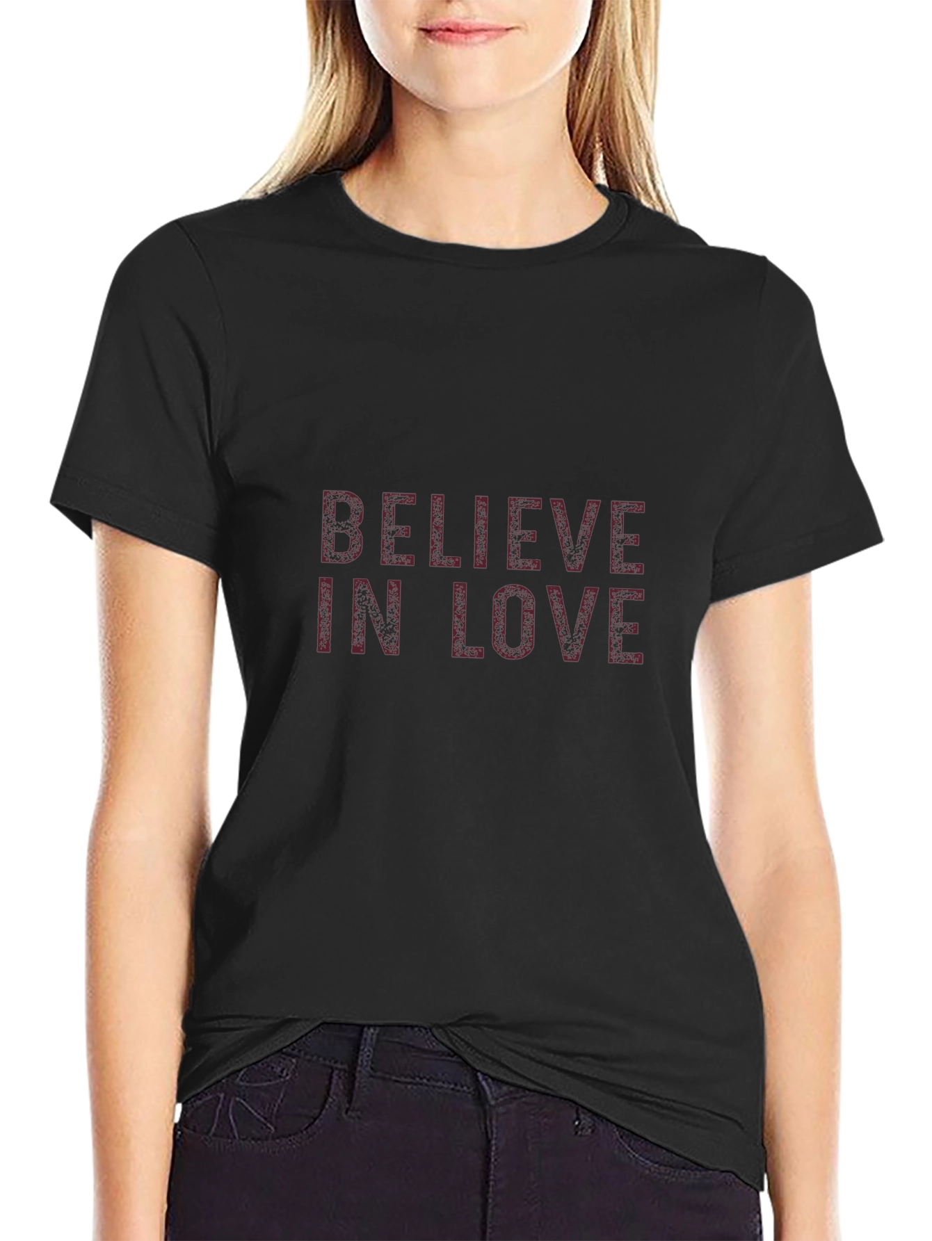 Believe In Love Black T-Shirt