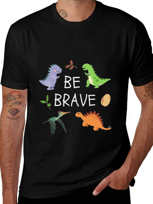 Be Brave Dinosaur Graphic Tee