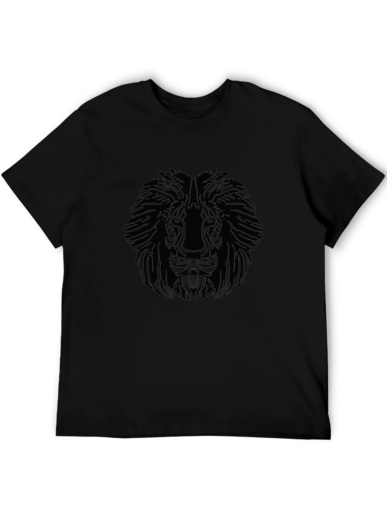 Black Lion Graphic Tee - Mens Stylish T-Shirt