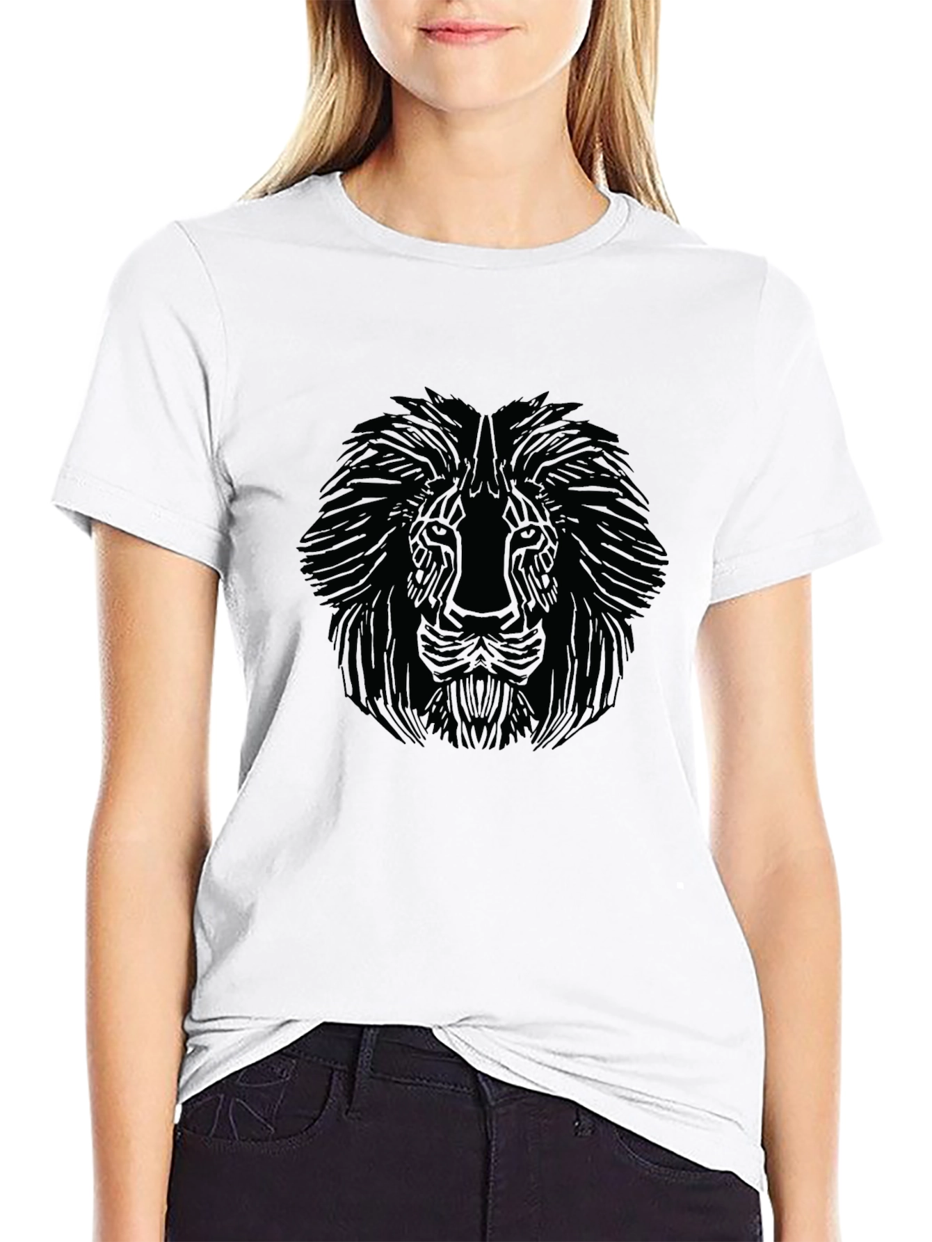 Black Lion Graphic Tee - Mens Stylish T-Shirt
