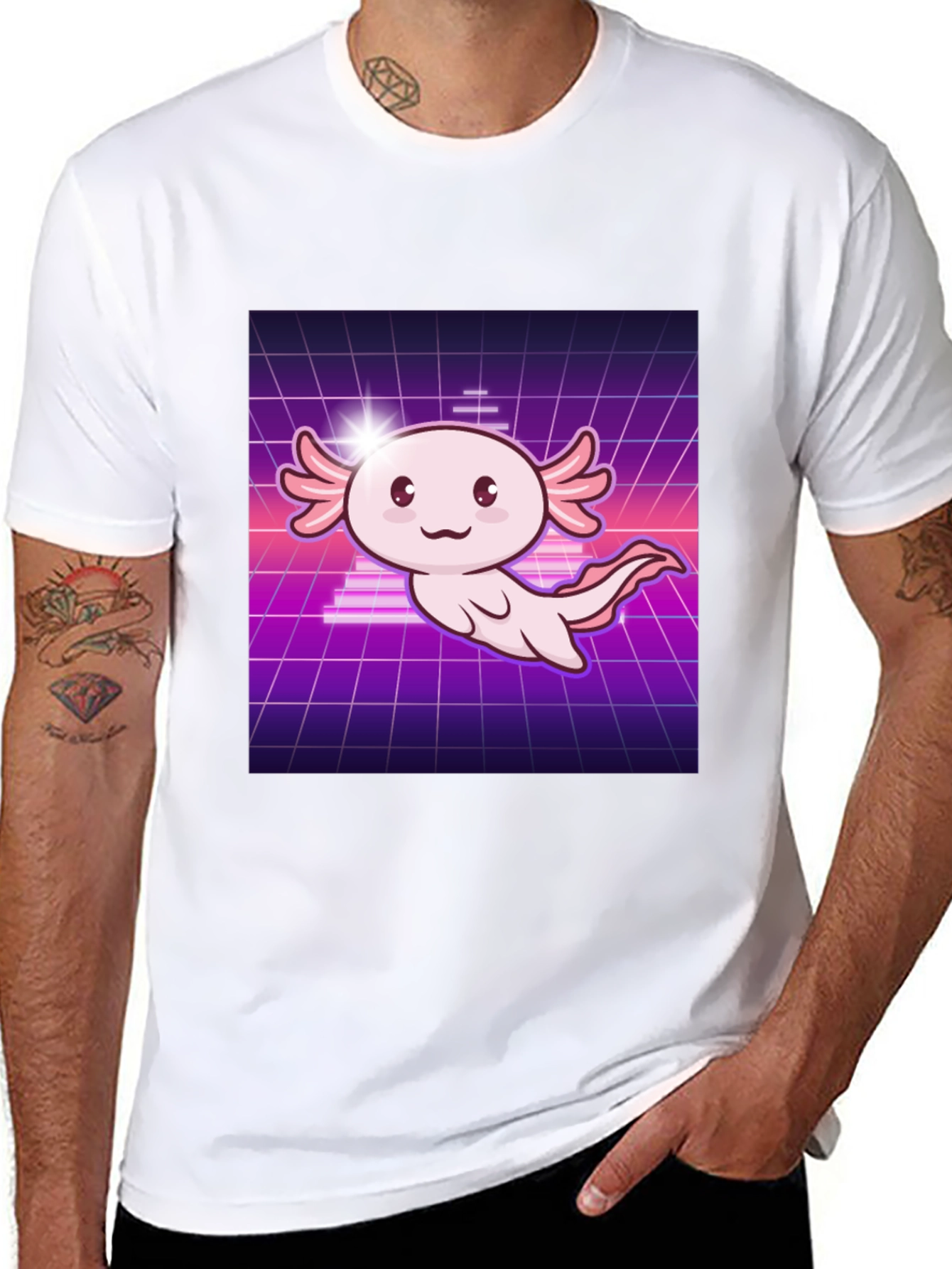 Retro Axolotl T-Shirt