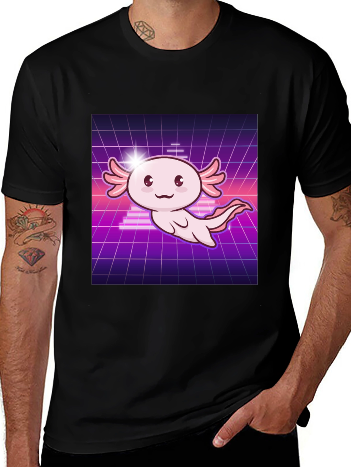 Retro Axolotl T-Shirt