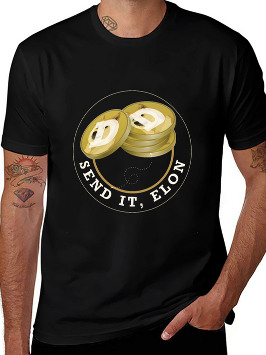 Send It Elon Dogecoin T-Shirt - Crypto Tee