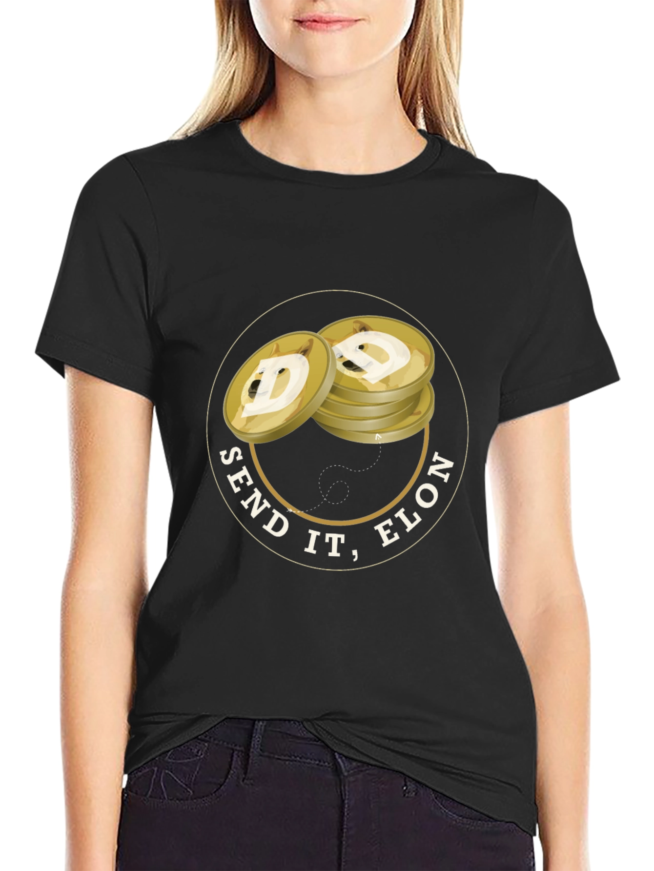 Send It Elon Dogecoin T-Shirt - Crypto Tee