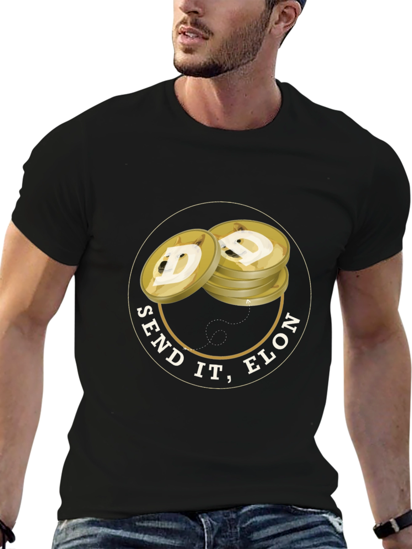 Send It Elon Dogecoin T-Shirt - Crypto Tee