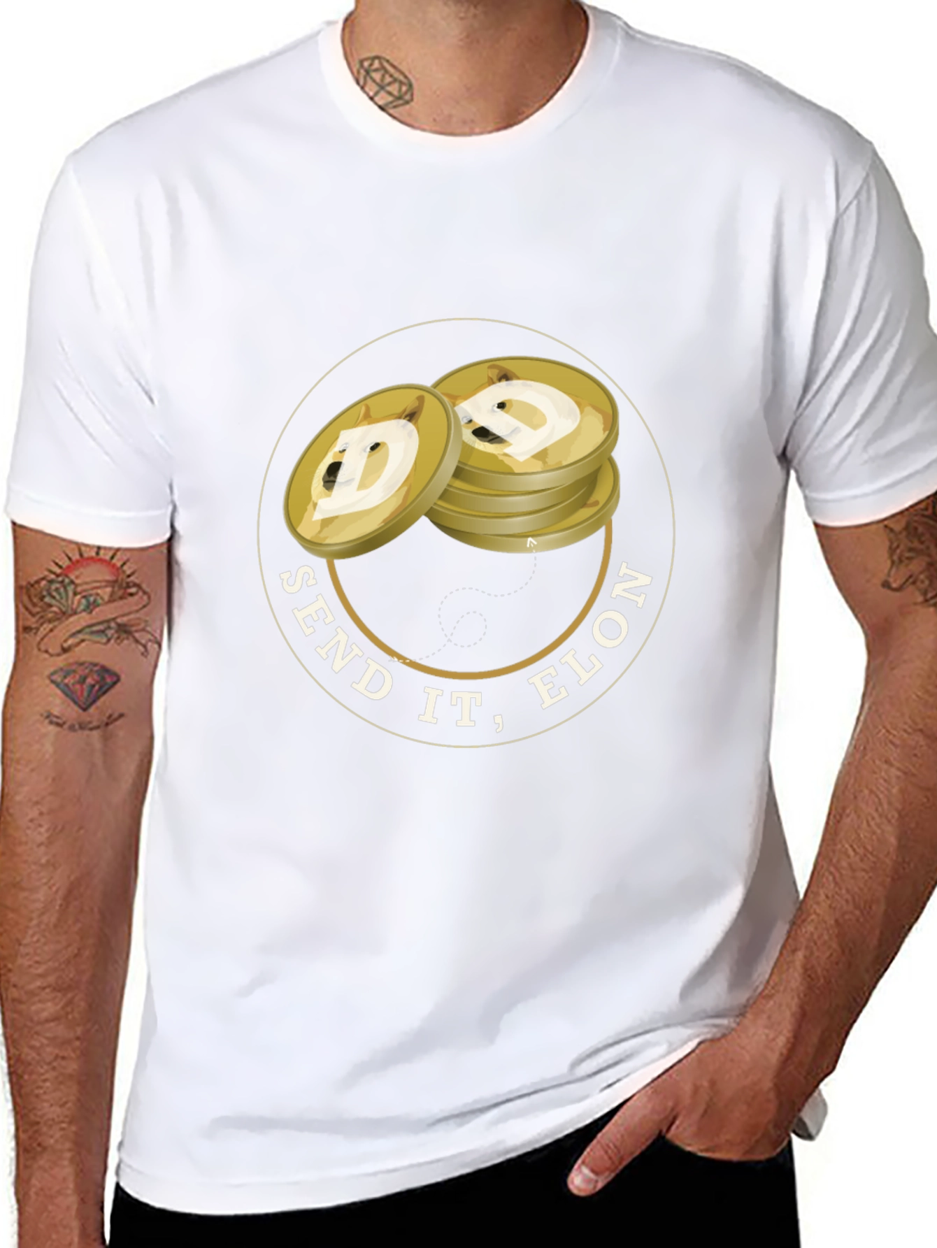 Send It Elon Dogecoin T-Shirt - Crypto Tee