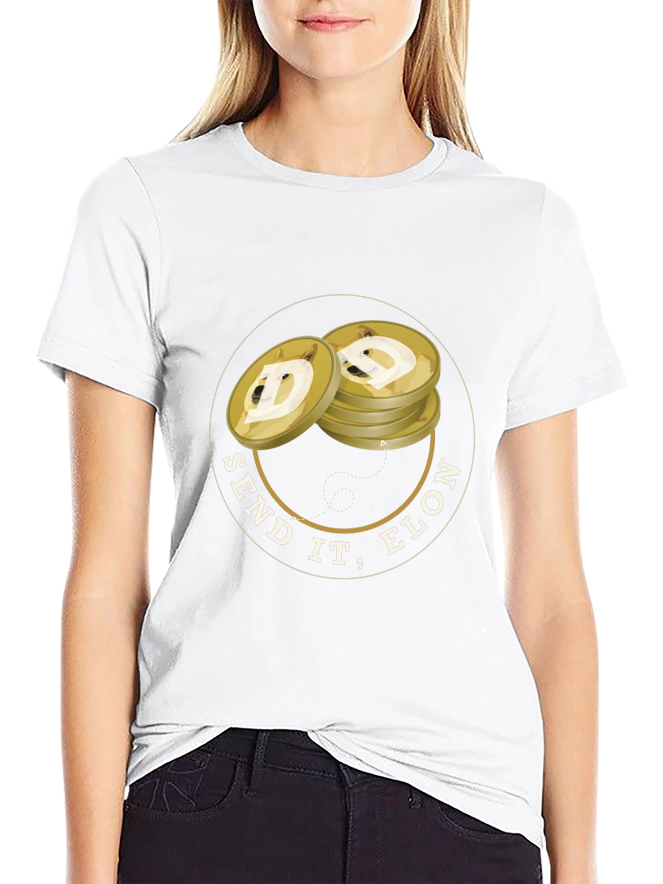 Send It Elon Dogecoin T-Shirt - Crypto Tee