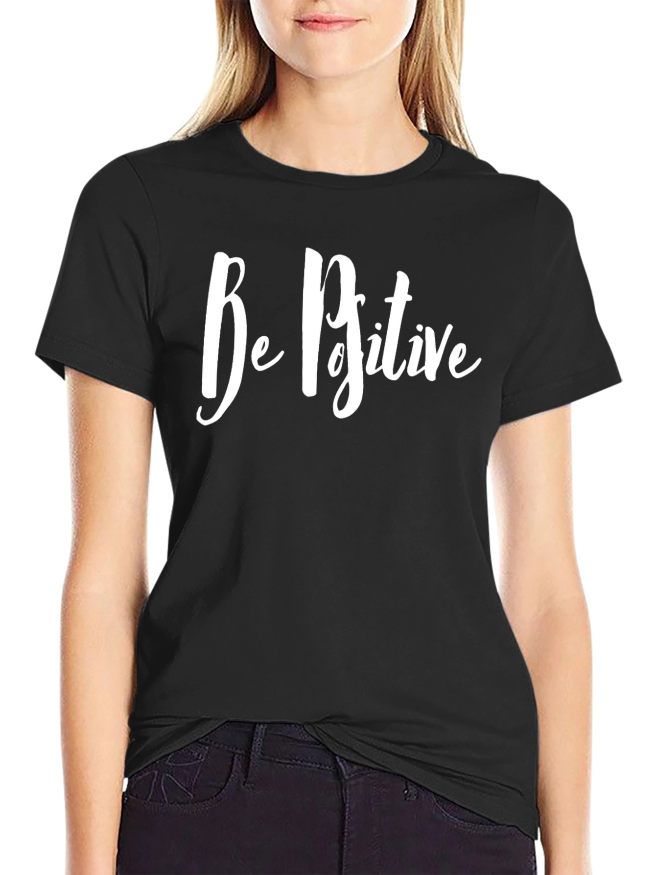 Be Positive Graphic Tee - Mens Casual Shirt