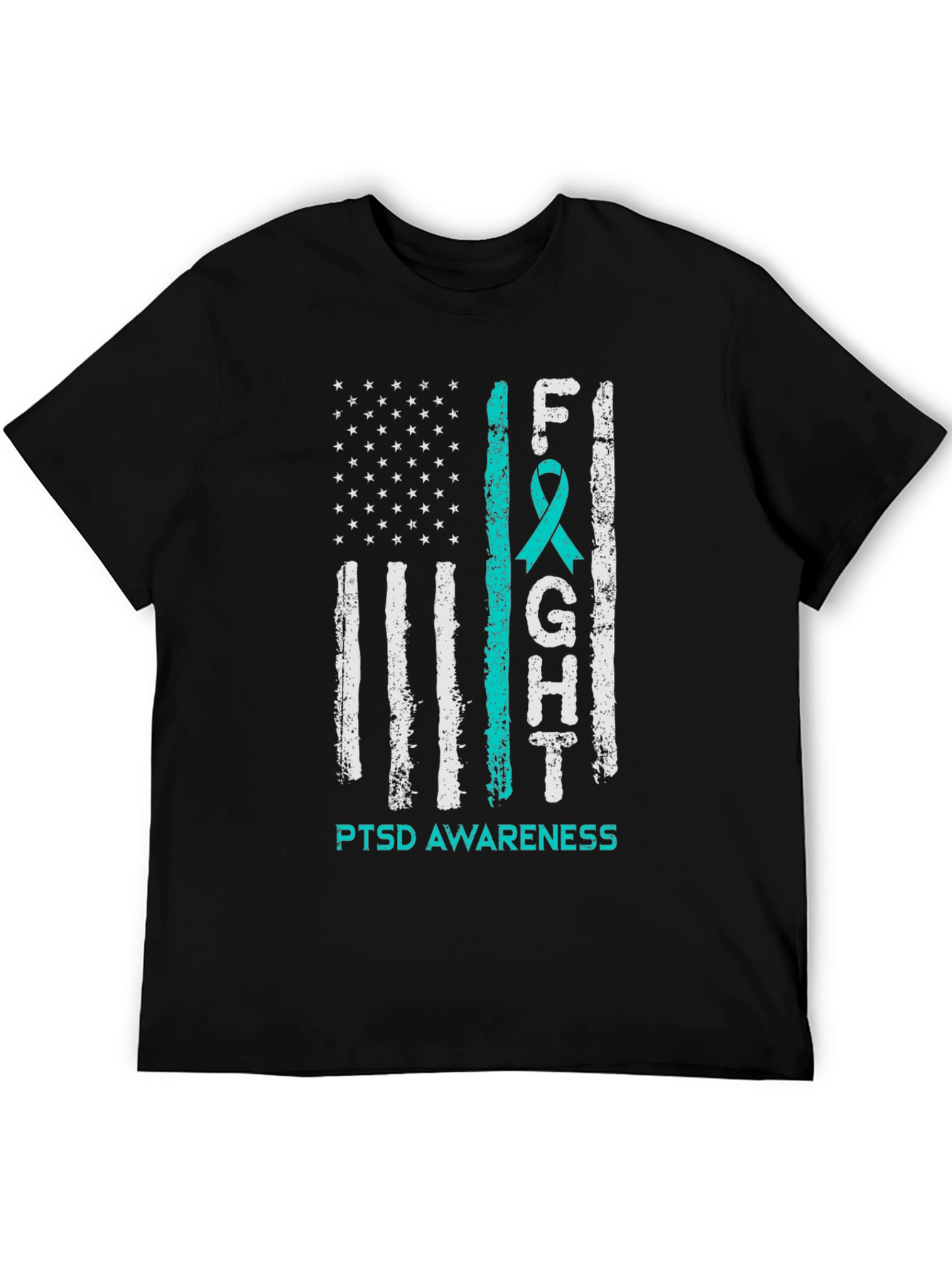PTSD Awareness T-Shirt US Flag Design