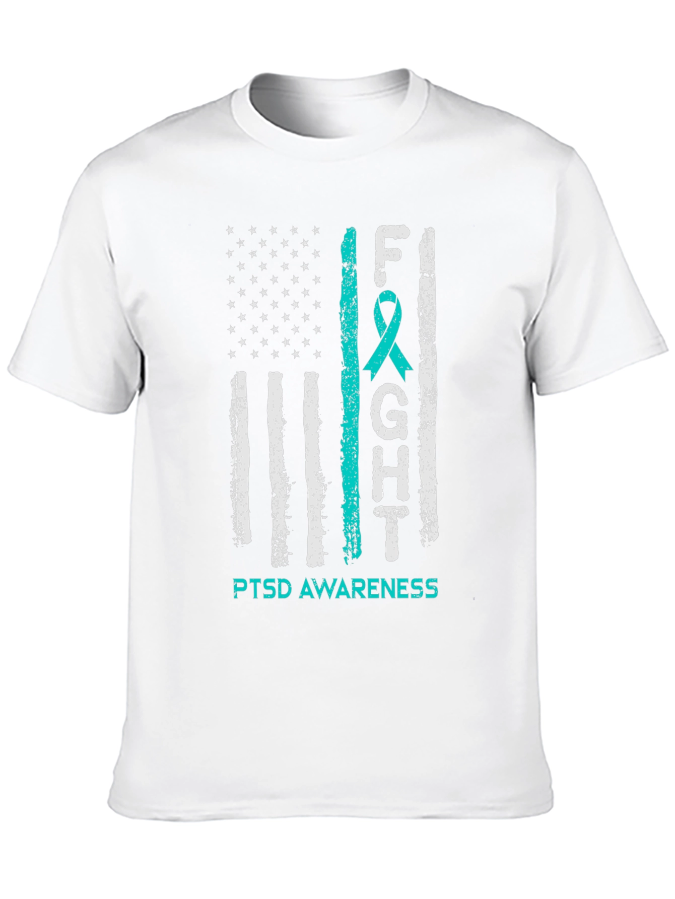 PTSD Awareness T-Shirt US Flag Design