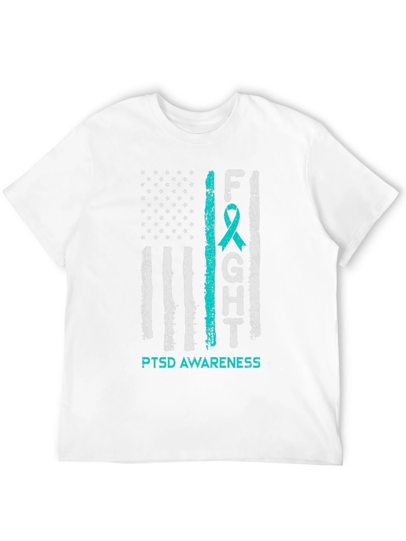 PTSD Awareness T-Shirt US Flag Design