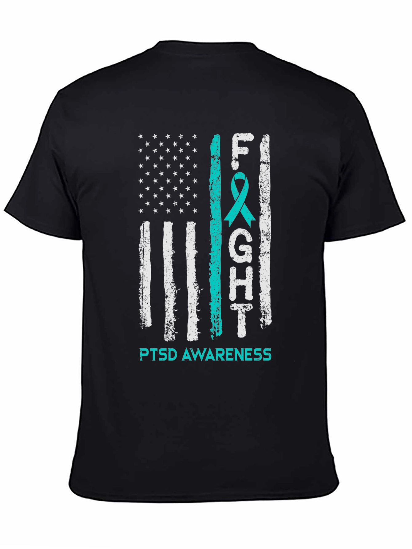 PTSD Awareness T-Shirt US Flag Design