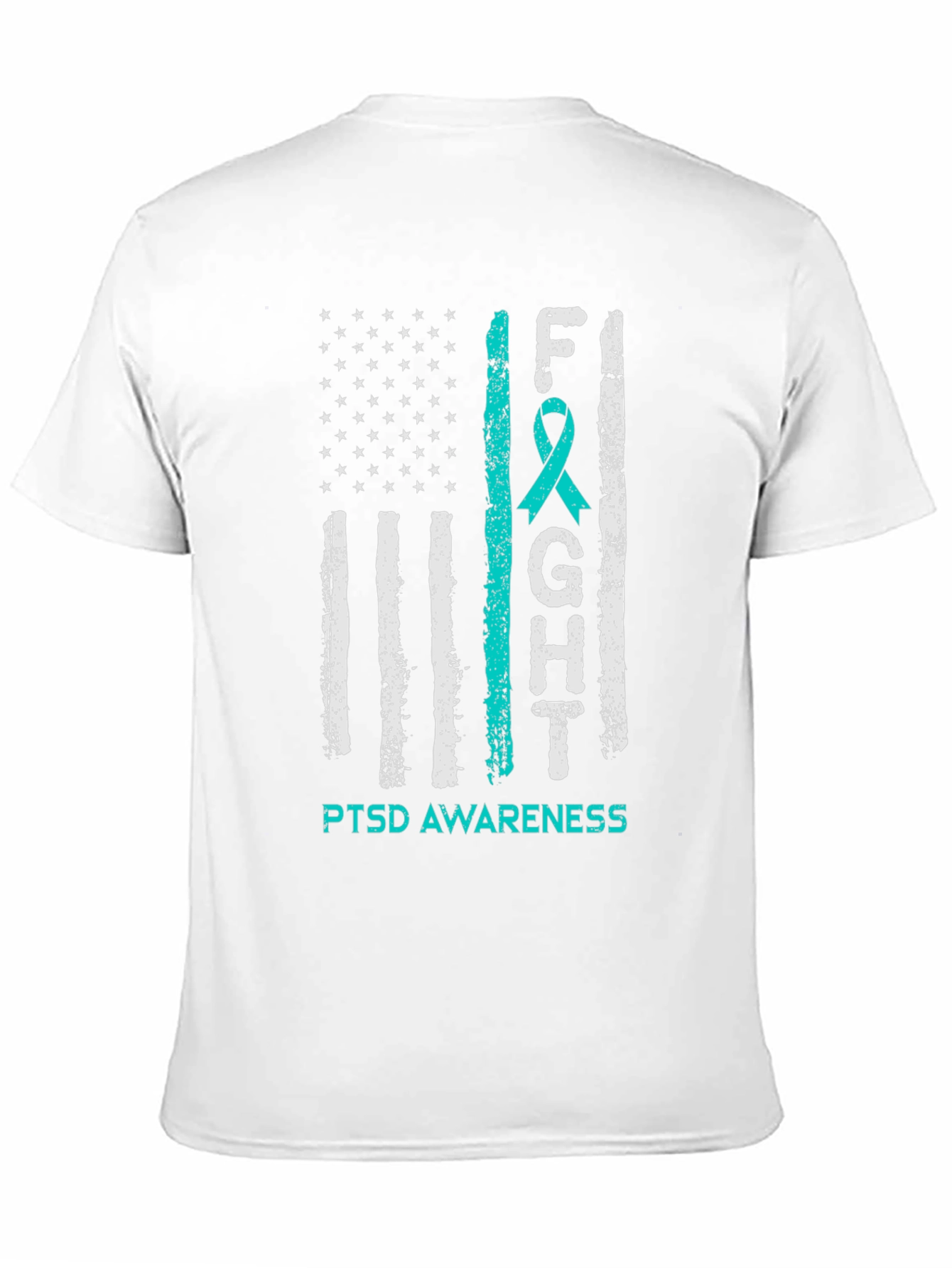 PTSD Awareness T-Shirt US Flag Design