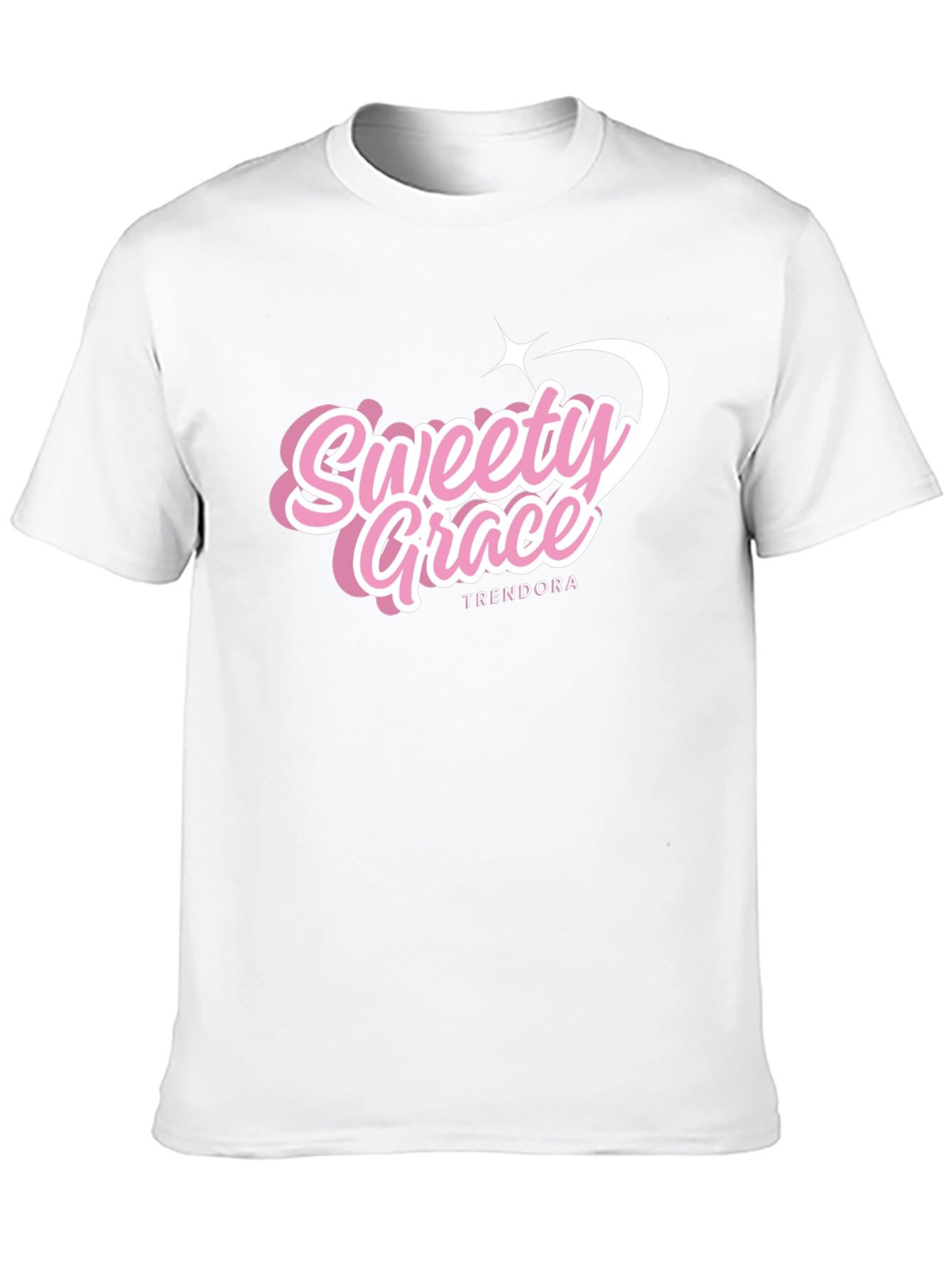 Trendy Sweety Grace T-Shirt - Black Cotton Tee