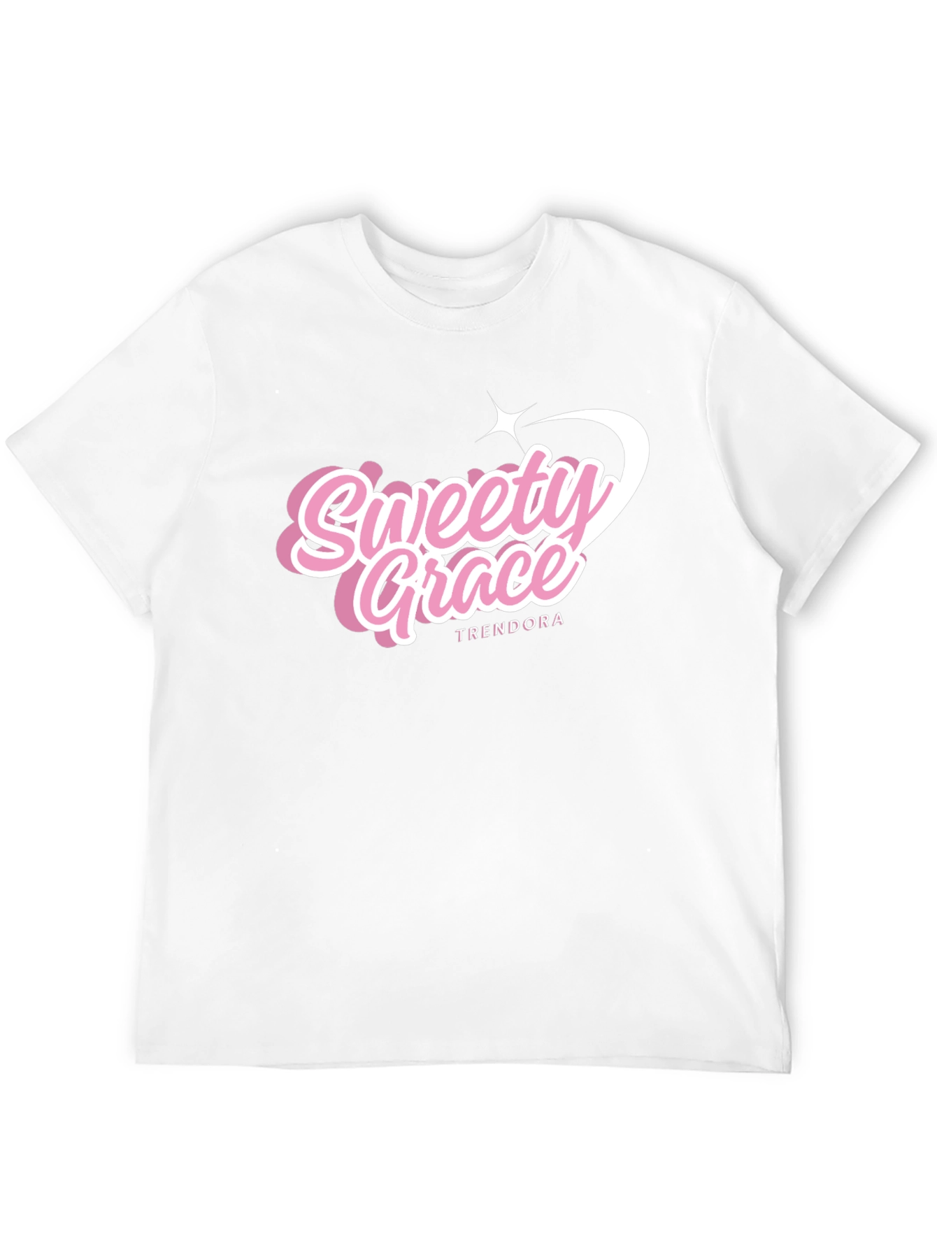 Trendy Sweety Grace T-Shirt - Black Cotton Tee