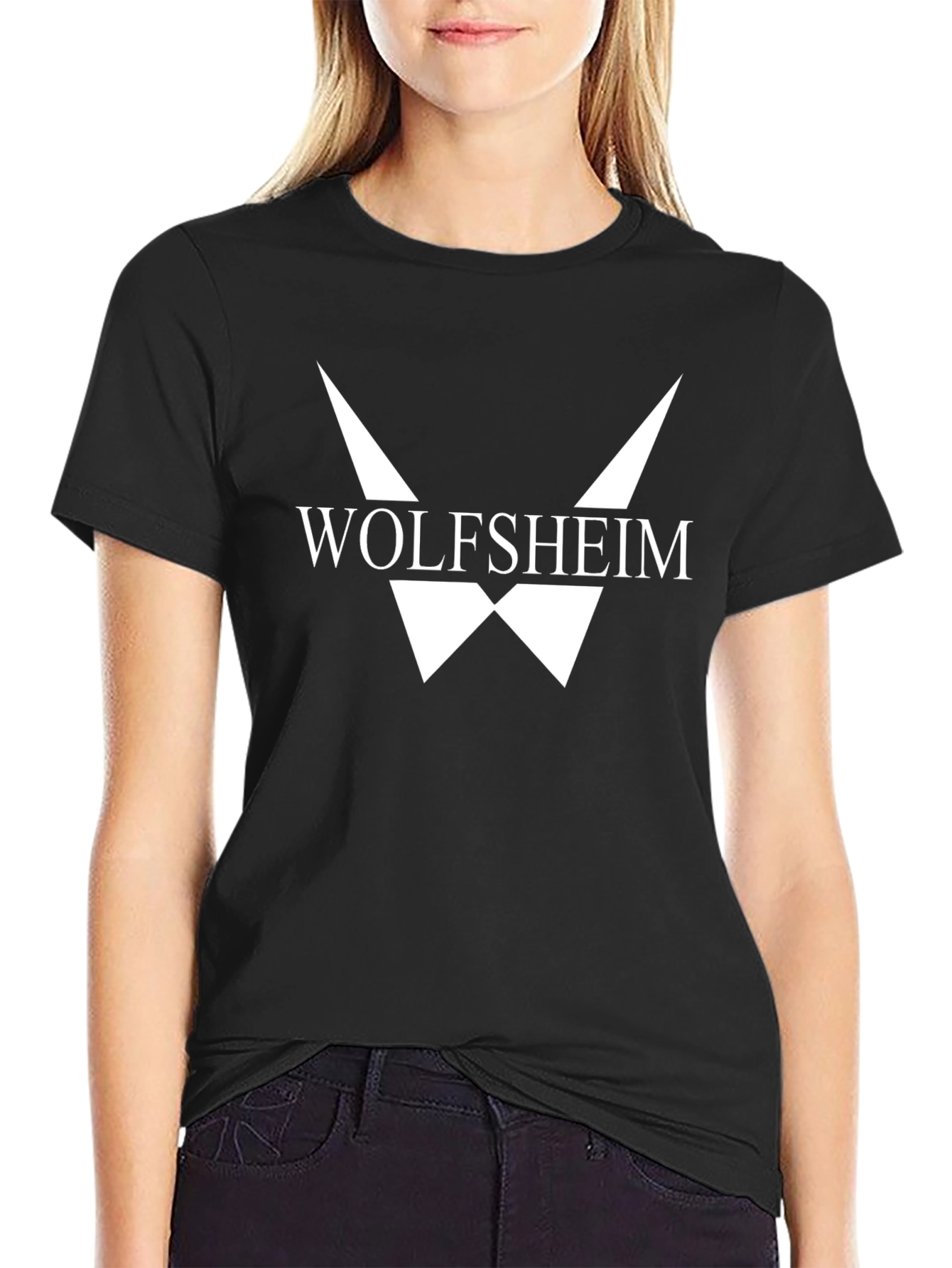 Wolfsheim Graphic Tee - Black Cotton T-Shirt