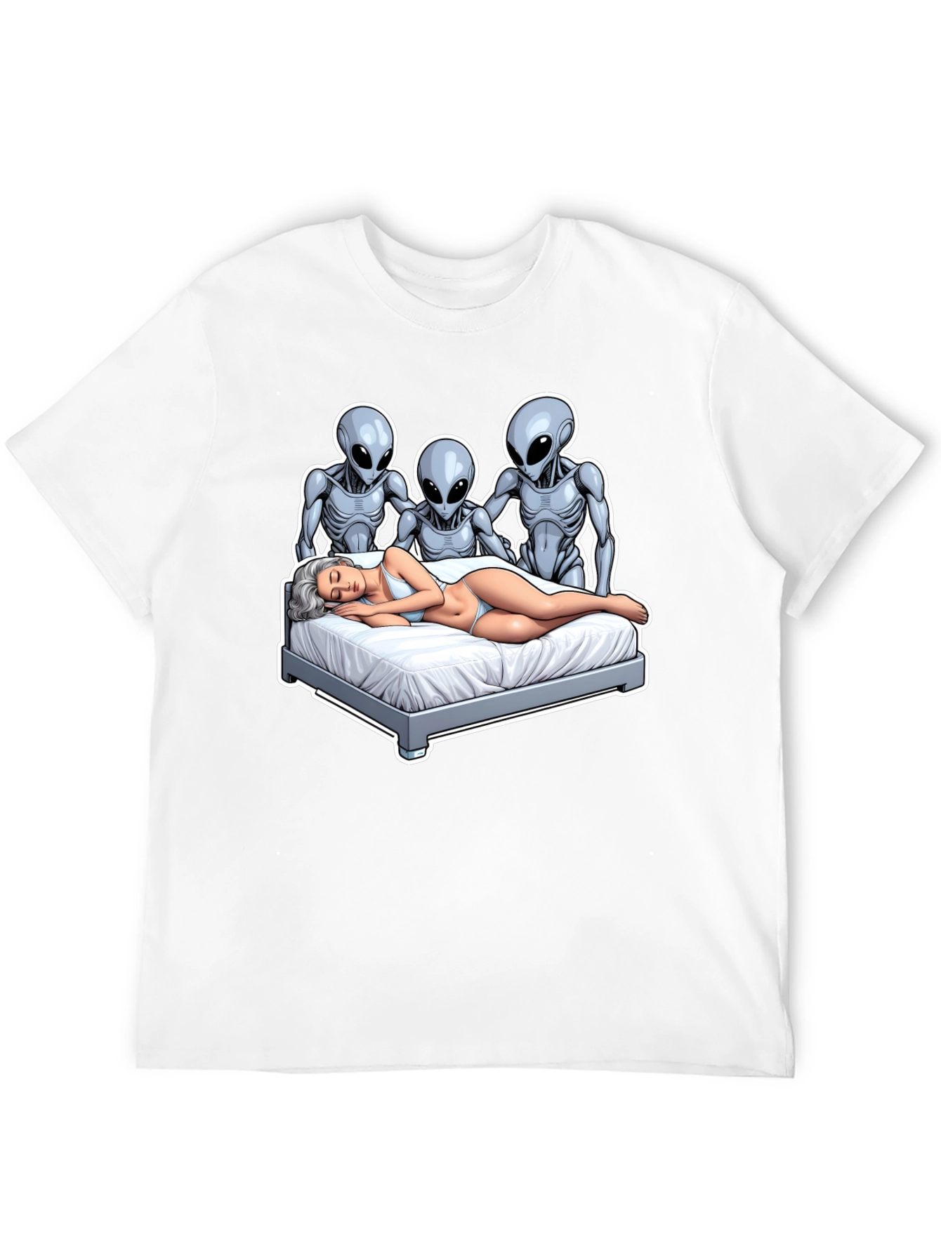 Alien Abduction T-Shirt - Novelty Graphic Tee