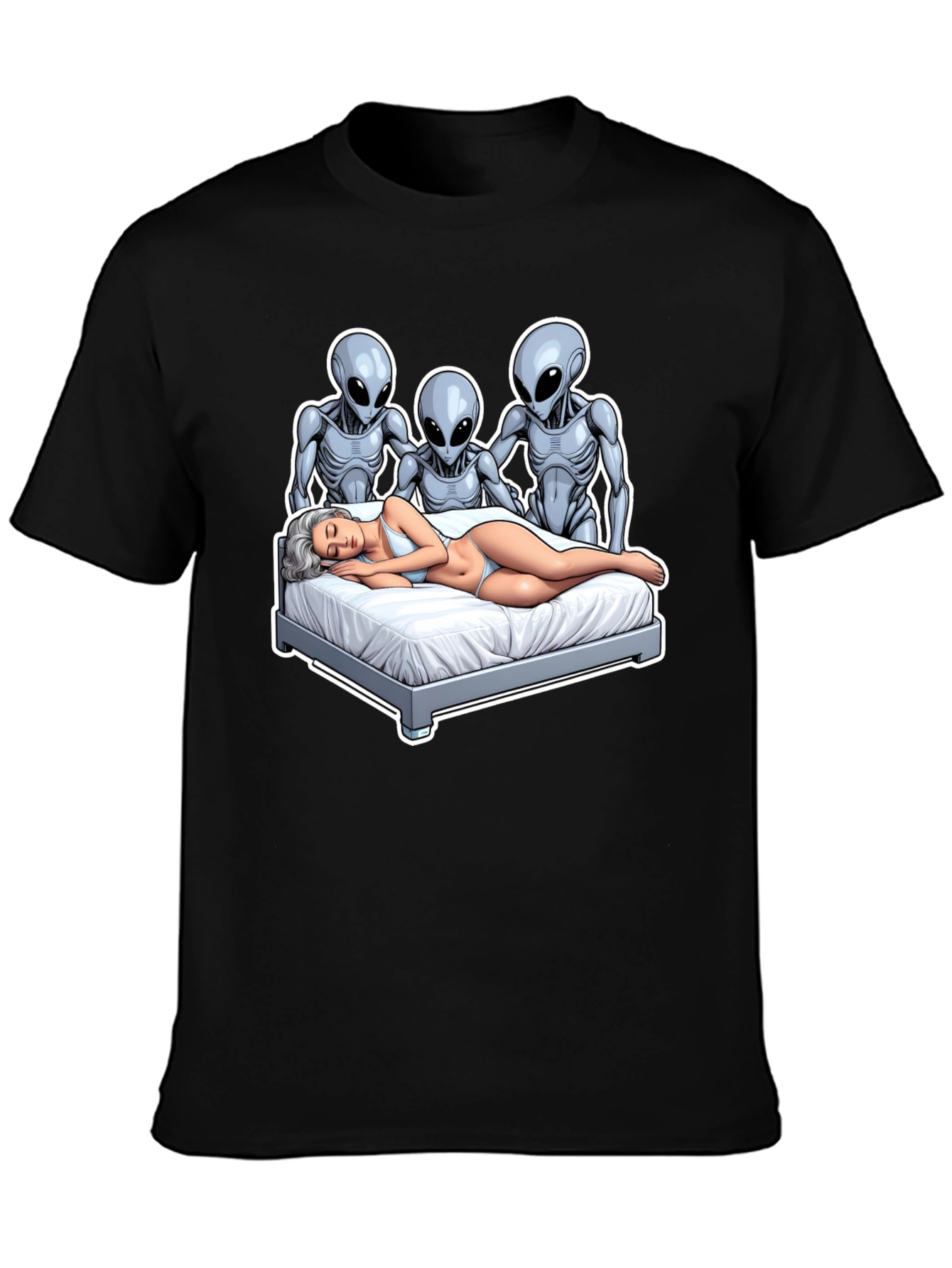 Alien Abduction T-Shirt - Novelty Graphic Tee