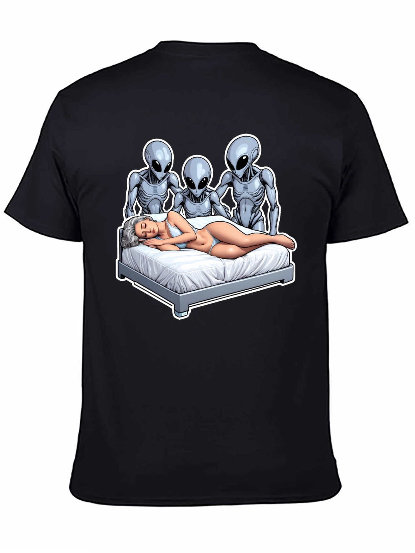 Alien Abduction T-Shirt - Novelty Graphic Tee