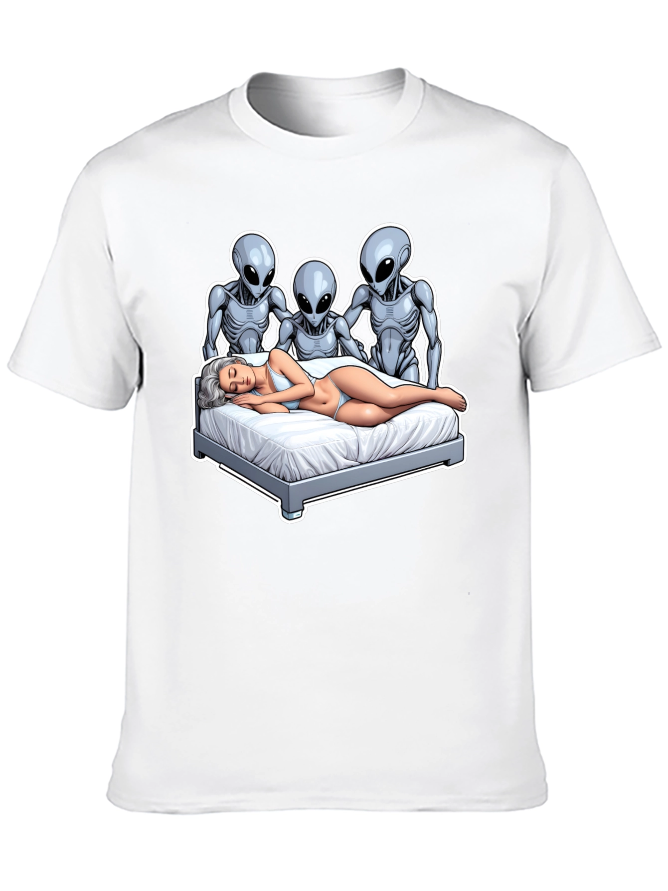 Alien Abduction T-Shirt - Novelty Graphic Tee