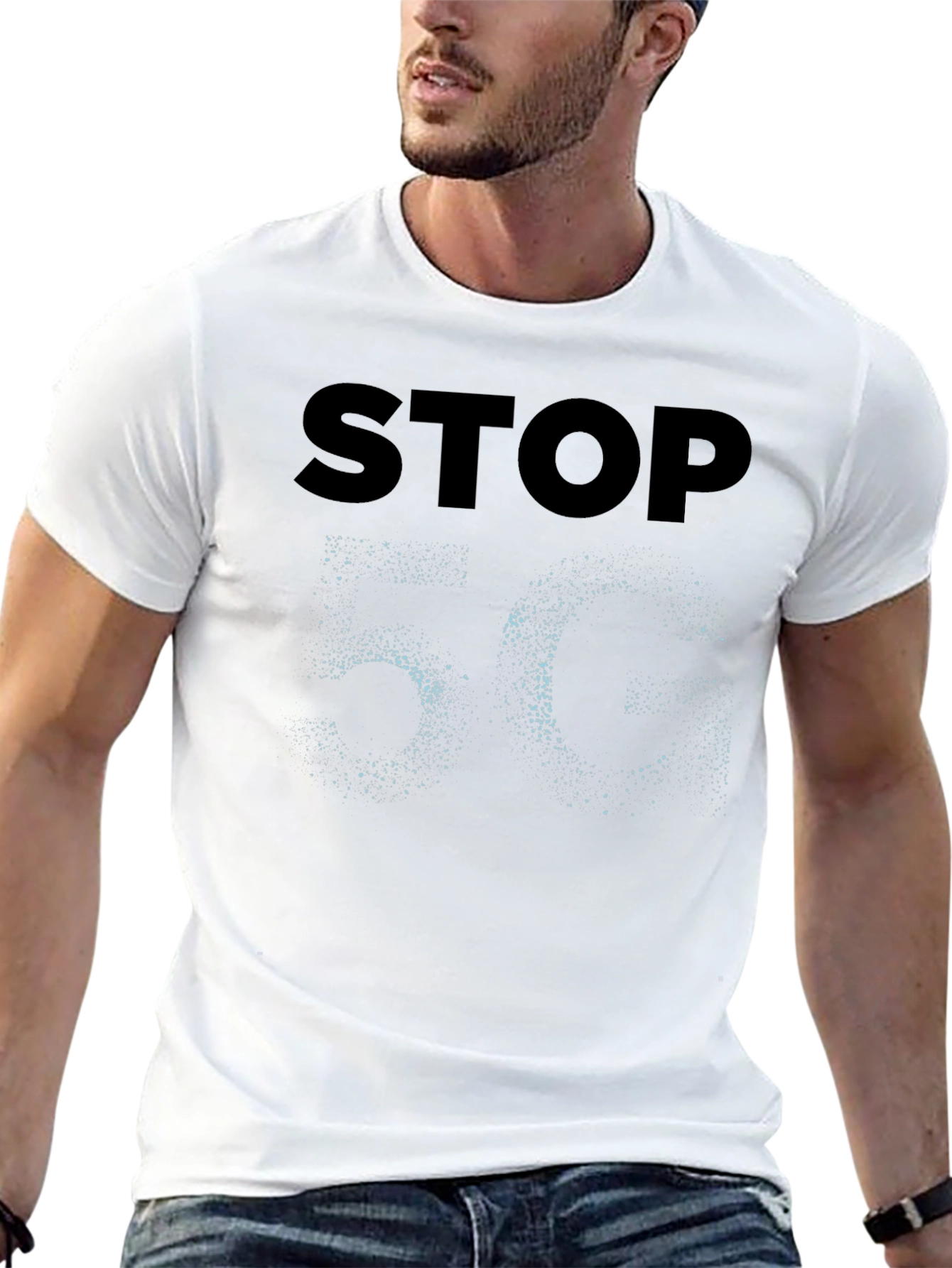 Stop 5G Black T-Shirt - Protest Tech