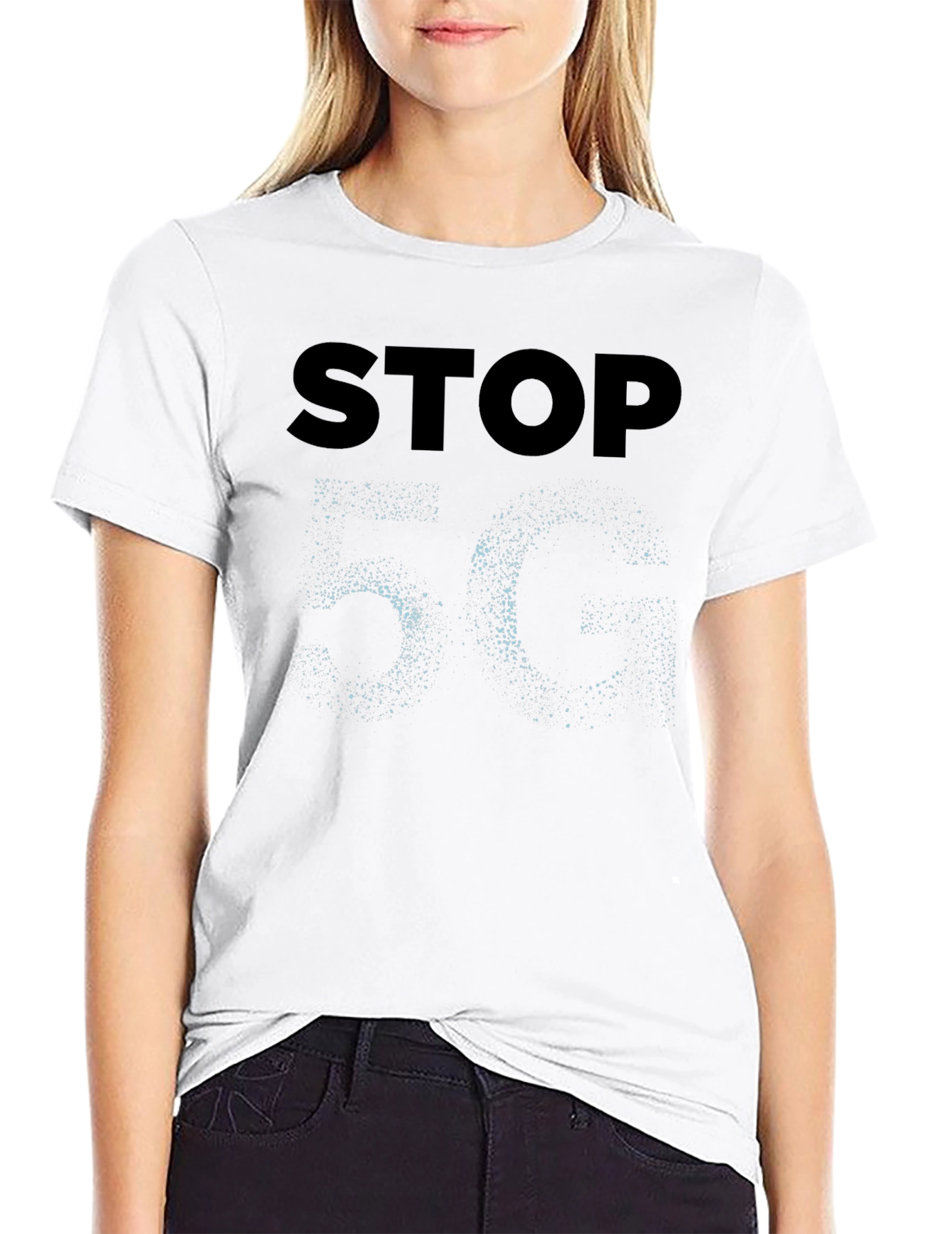 Stop 5G Black T-Shirt - Protest Tech