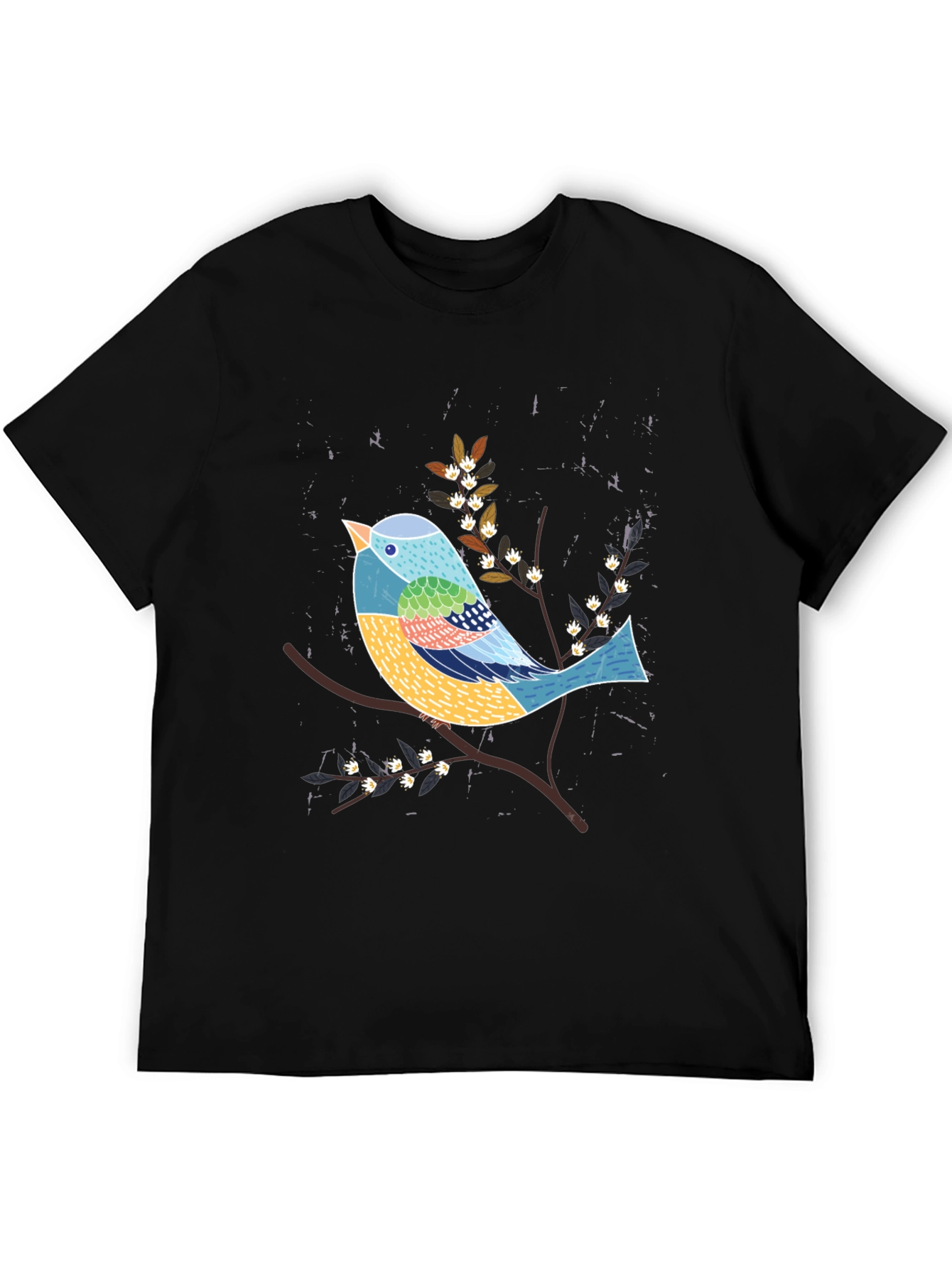 Artistic Bird Graphic Tee - Nature Inspired T-Shirt