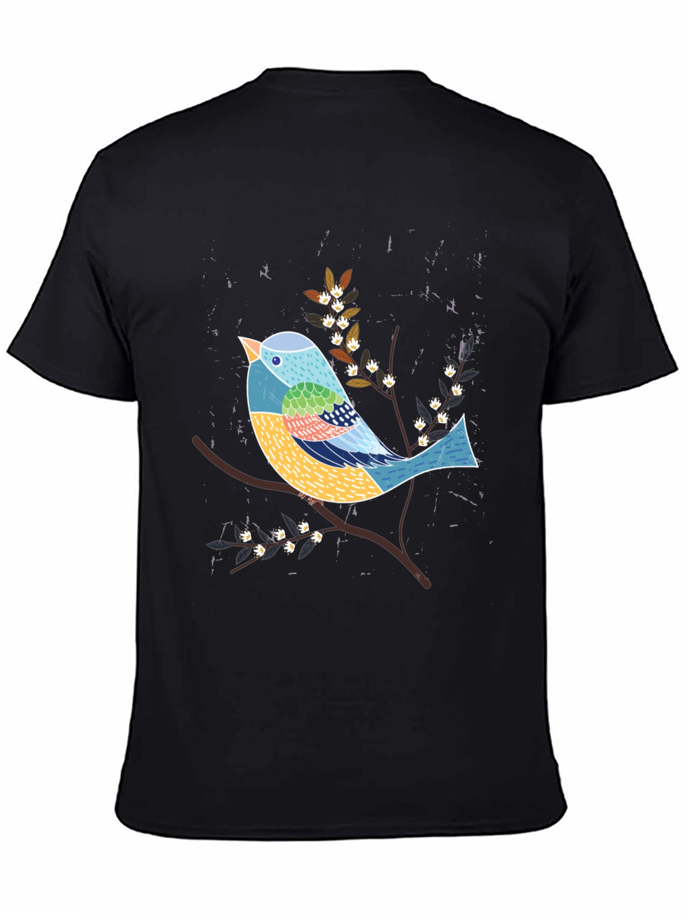 Artistic Bird Graphic Tee - Nature Inspired T-Shirt