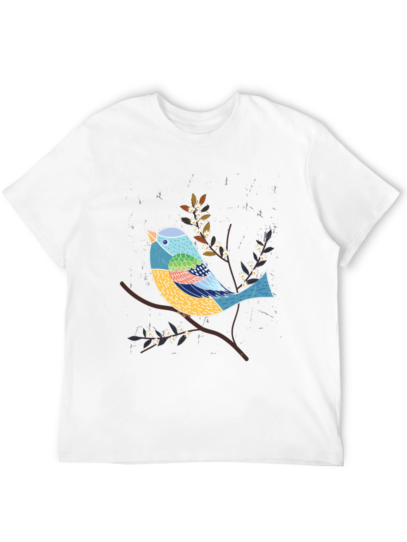 Artistic Bird Graphic Tee - Nature Inspired T-Shirt