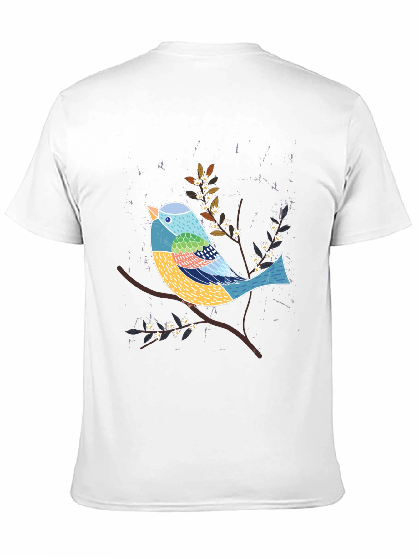 Artistic Bird Graphic Tee - Nature Inspired T-Shirt