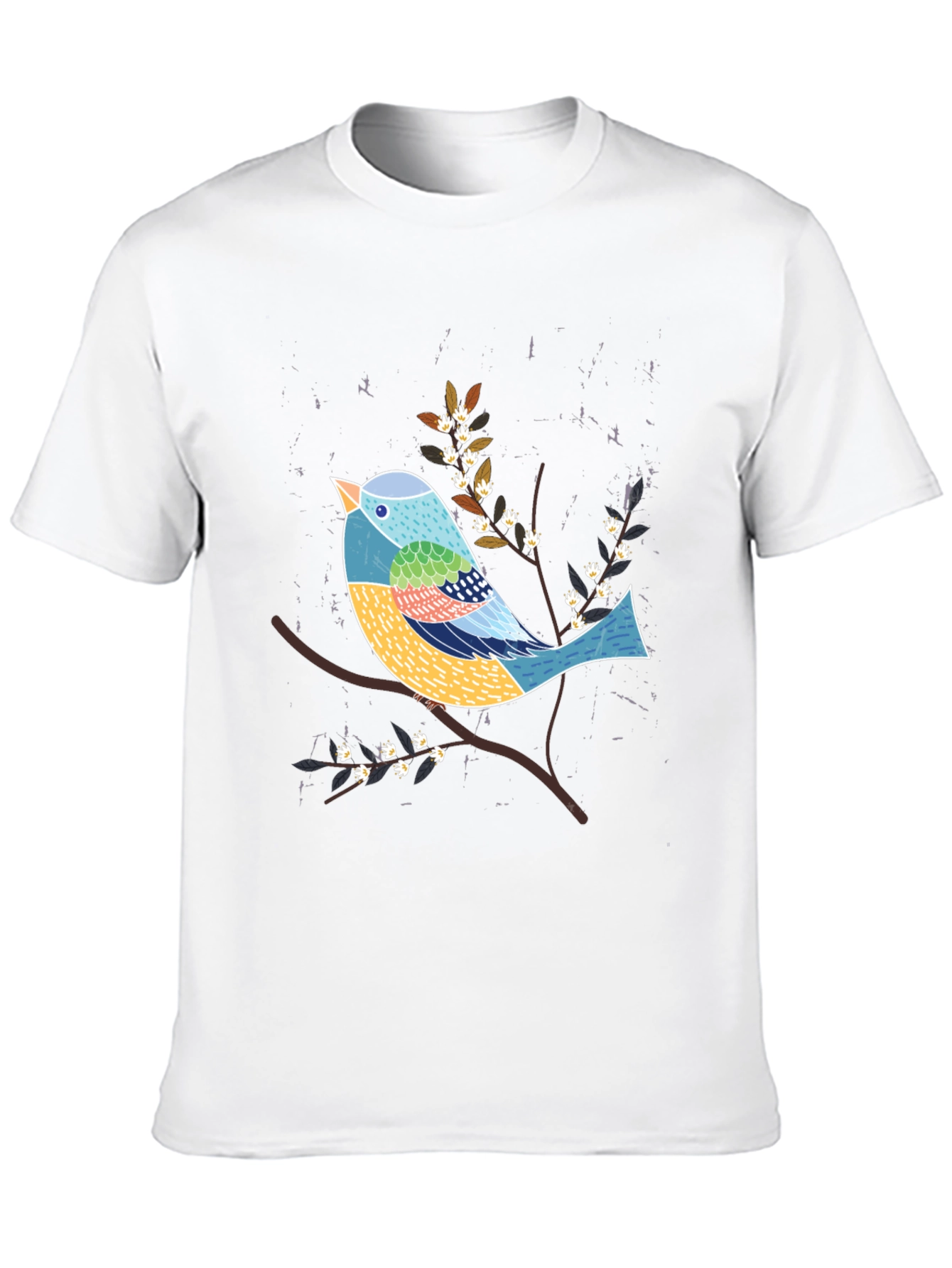 Artistic Bird Graphic Tee - Nature Inspired T-Shirt