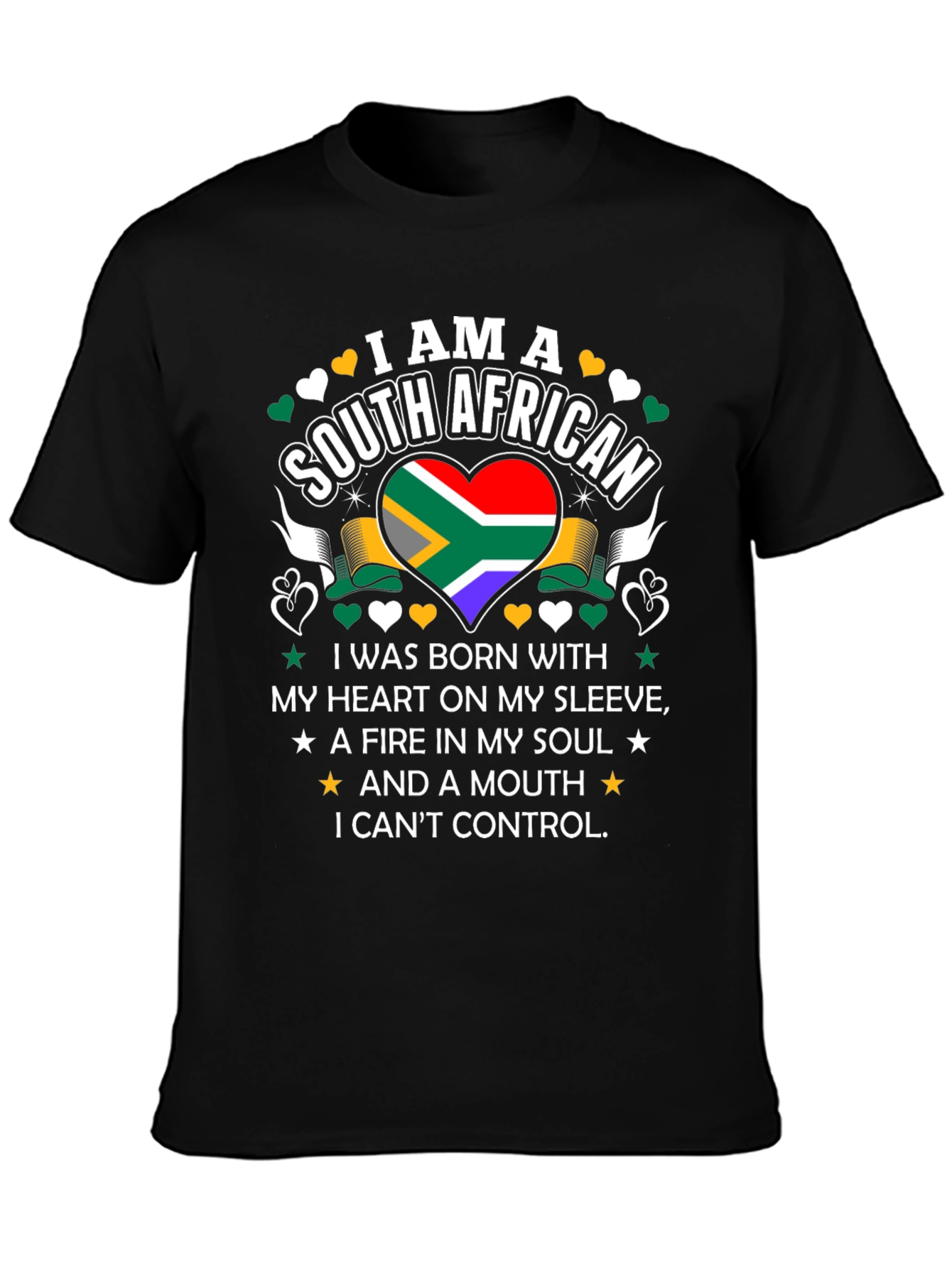 South African Pride T-Shirt - Heart & Soul