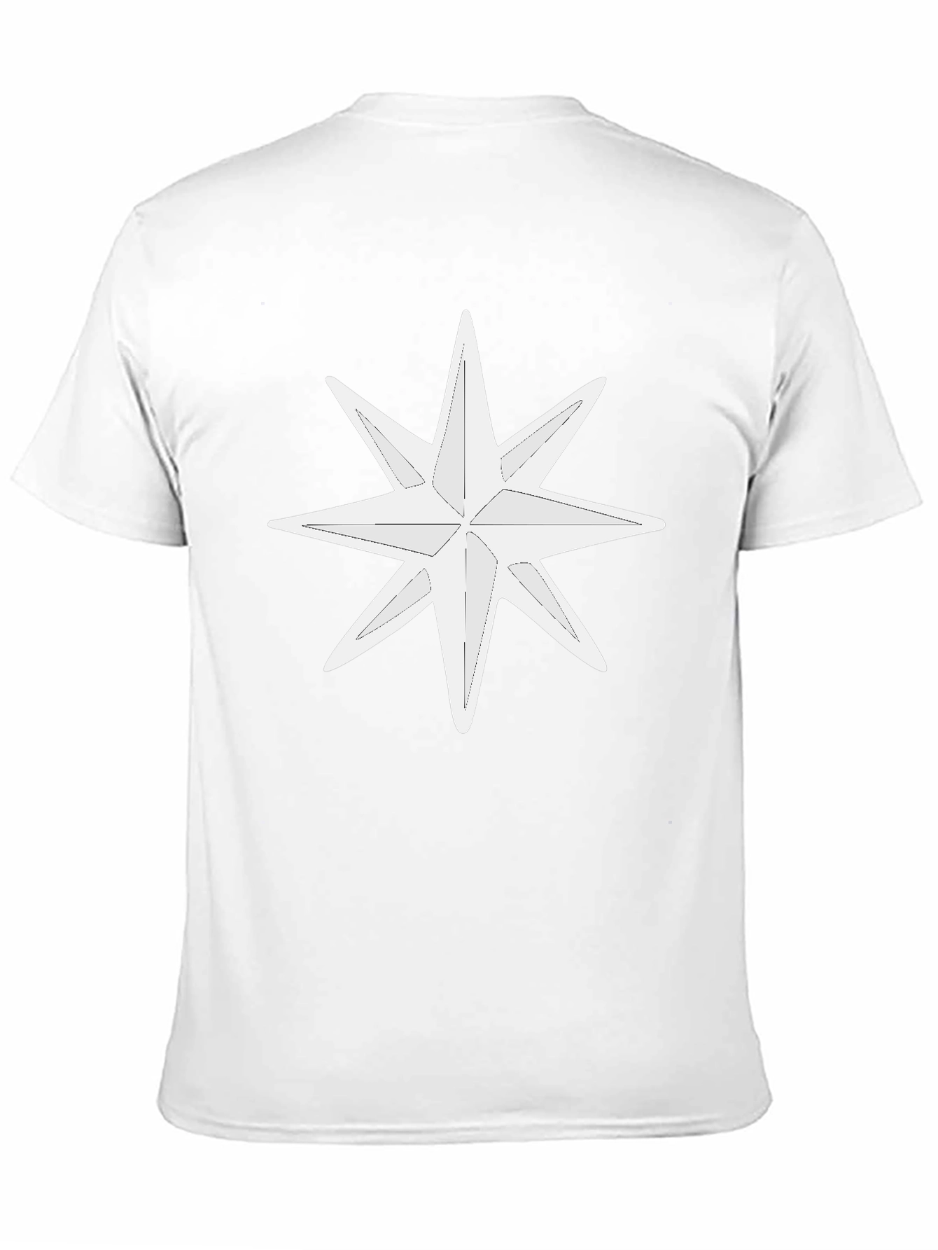 White Star Graphic Black T-Shirt